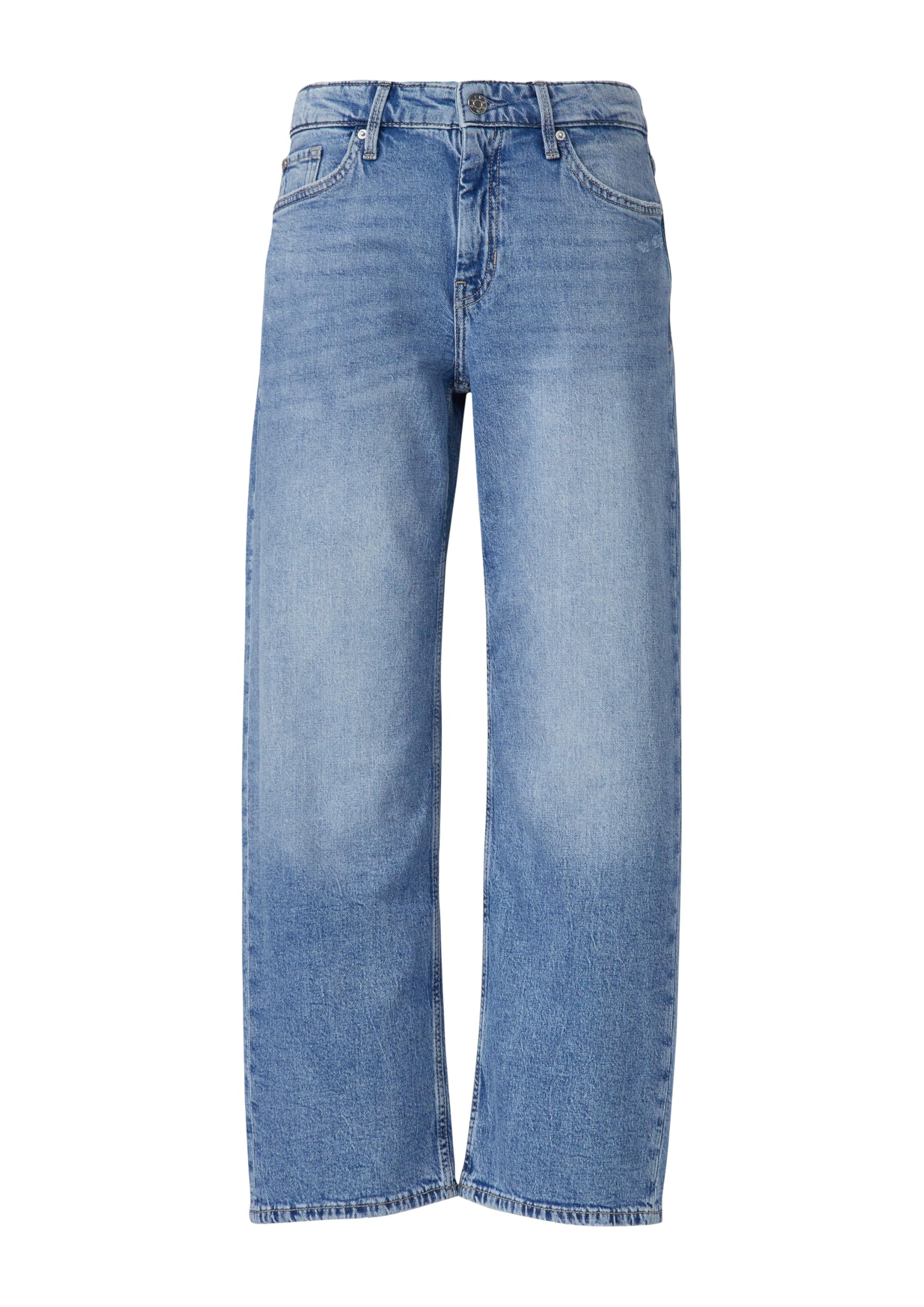 s.Oliver Jeans Karolin Straight Cropped Gr.46 Blau