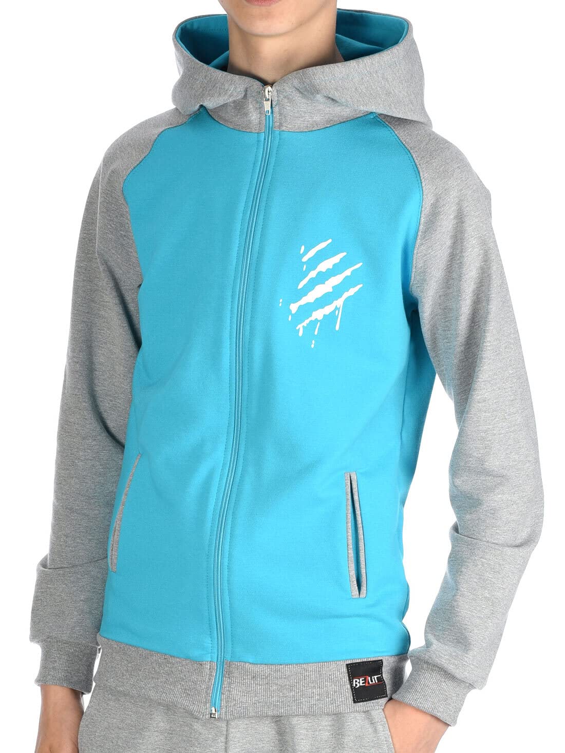 BEZLIT YES Sweatjacke mit Kapuze Gr. 122 Reißverschluss