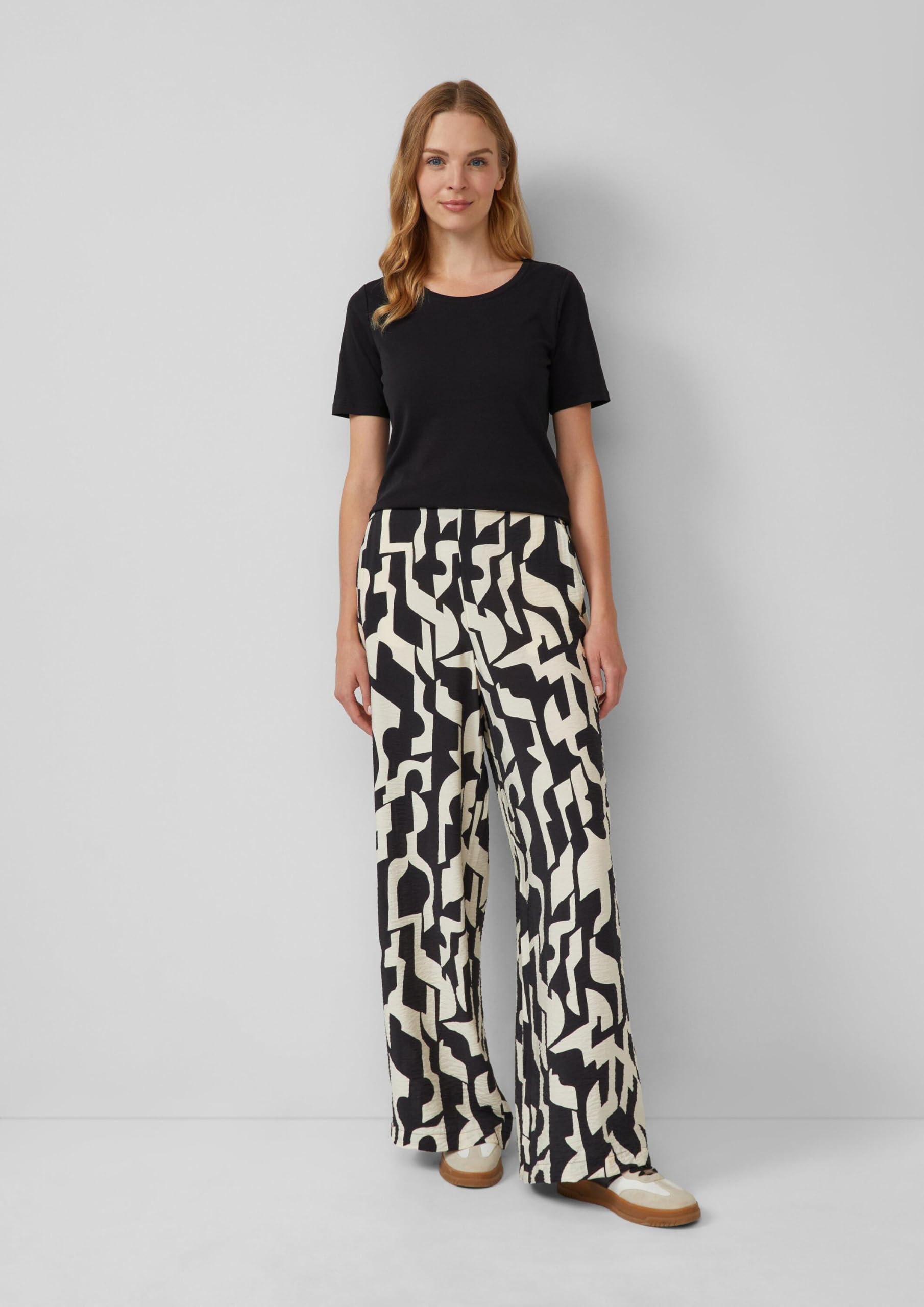 s.Oliver Junior Wide-Leg-Hose 40 schwarz Loose Fit