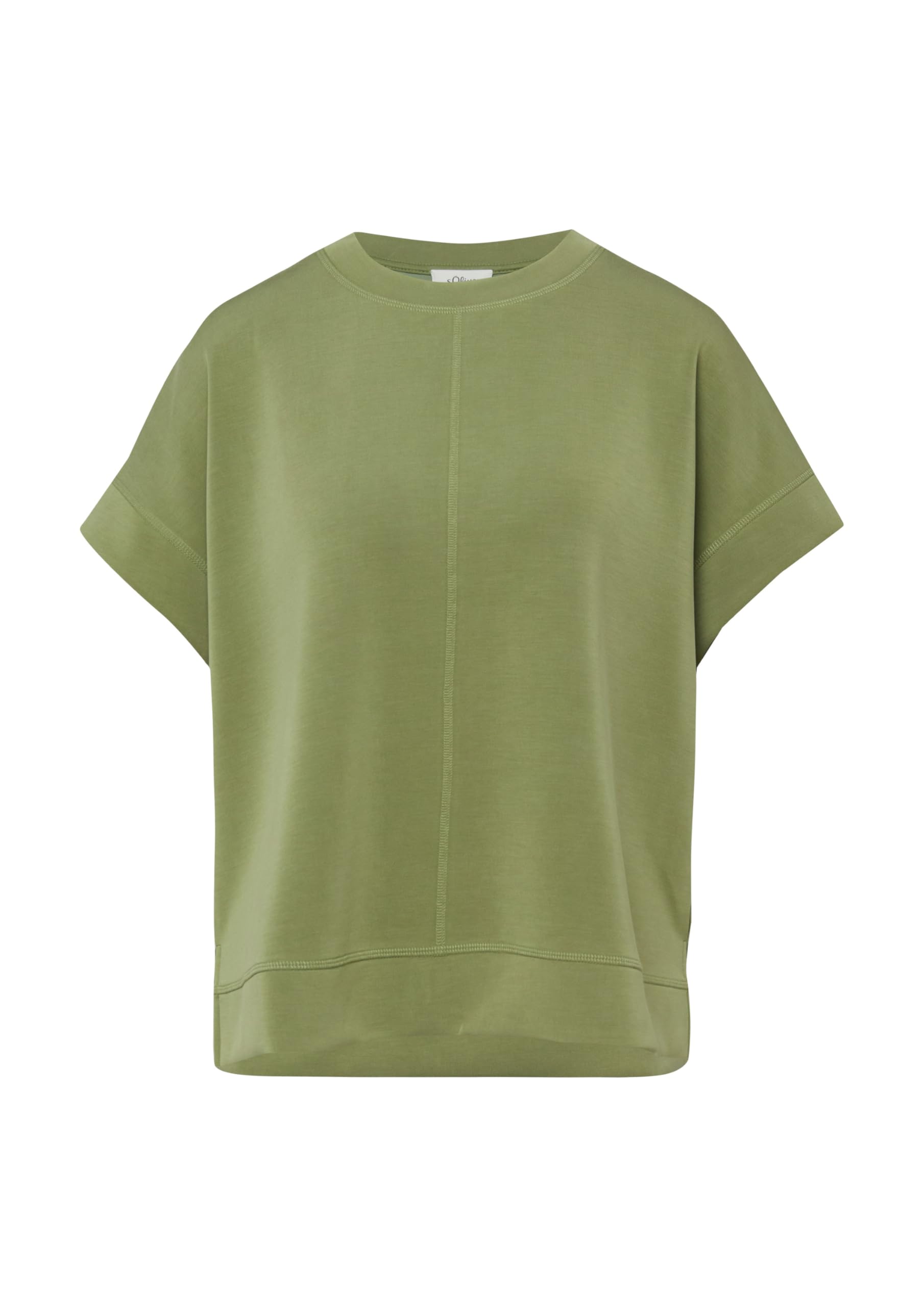 s.Oliver Oversize Sweatshirt Scuba Pullover olivgrün
