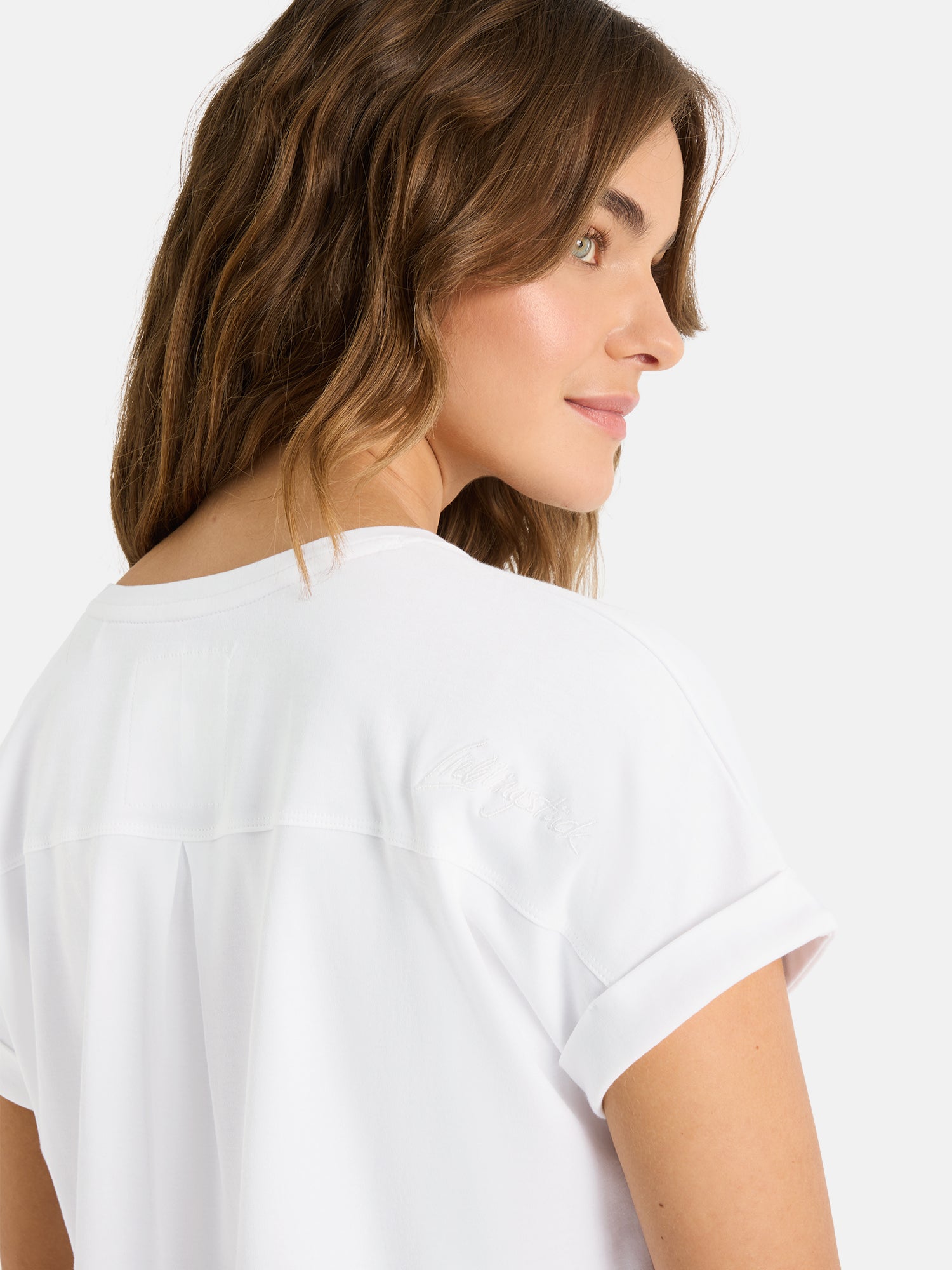 Lieblingsstück CamilaEP T-Shirt Baumwolle offwhite lässig