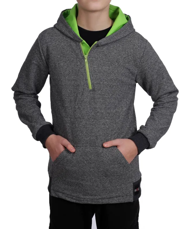 BEZLIT Jungen Hoodie mit Reißverschluss Grau 104