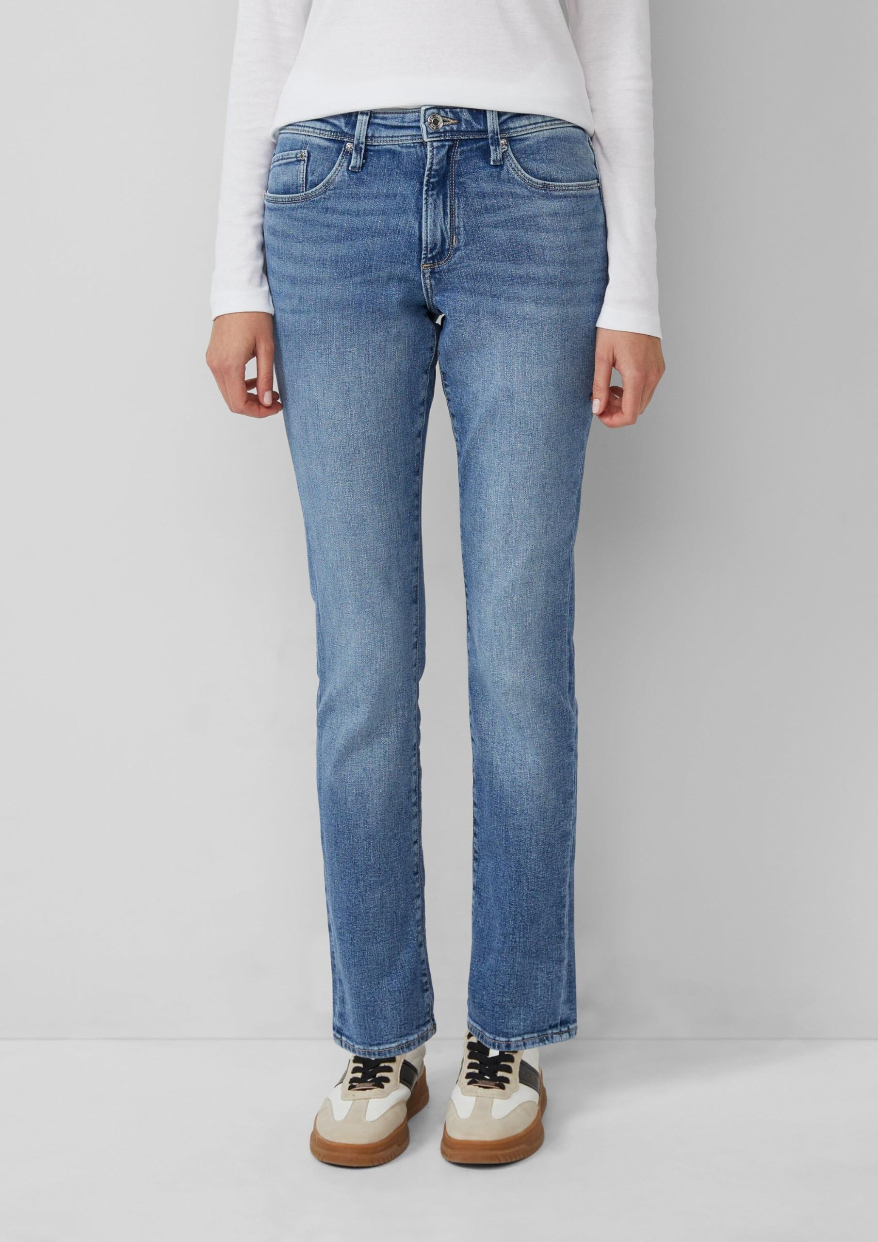s.Oliver Betsy Jeans Mid Rise Slim Fit Denim
