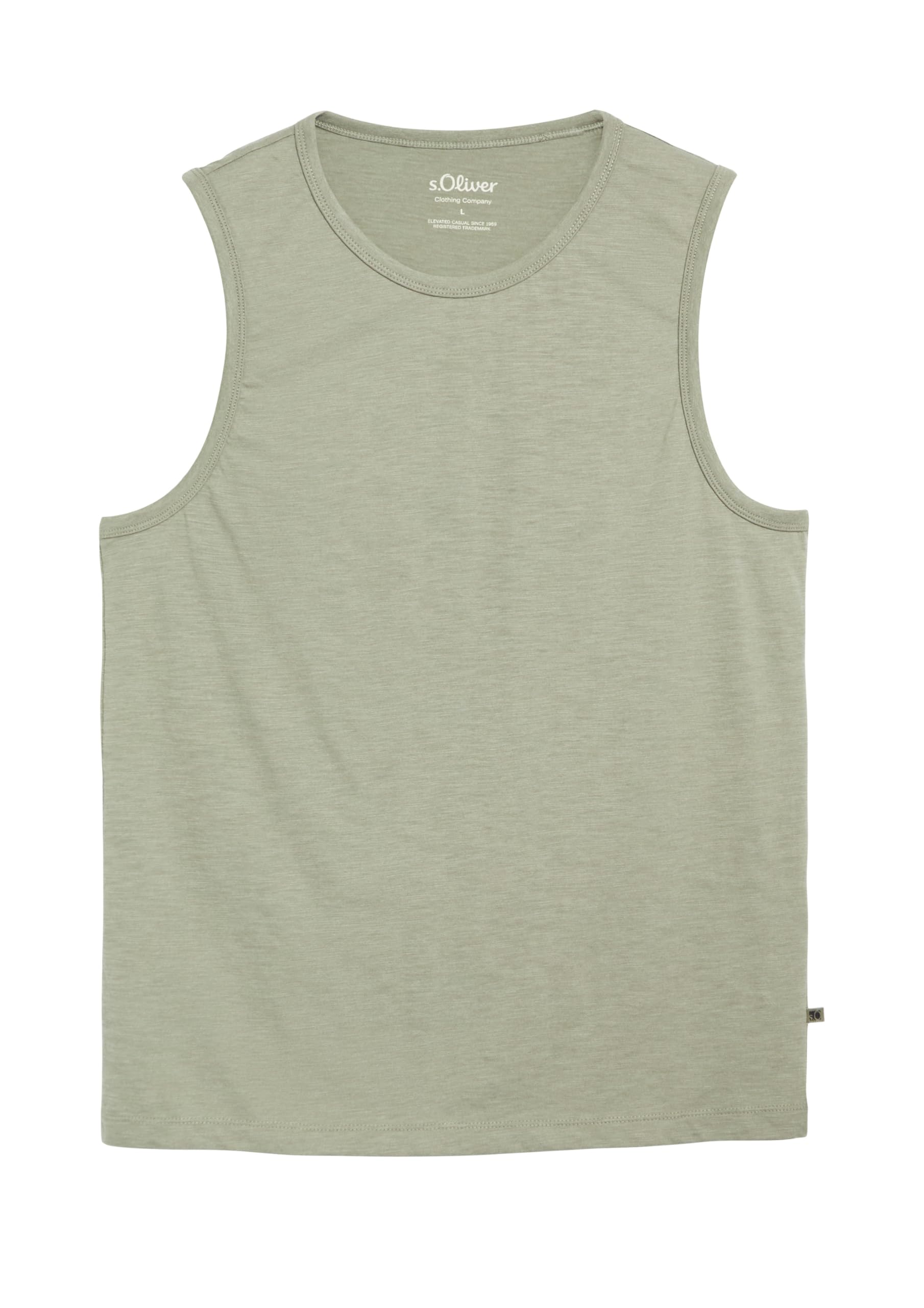 s.Oliver 2178332 Herren Tanktop ärmellos Weiß