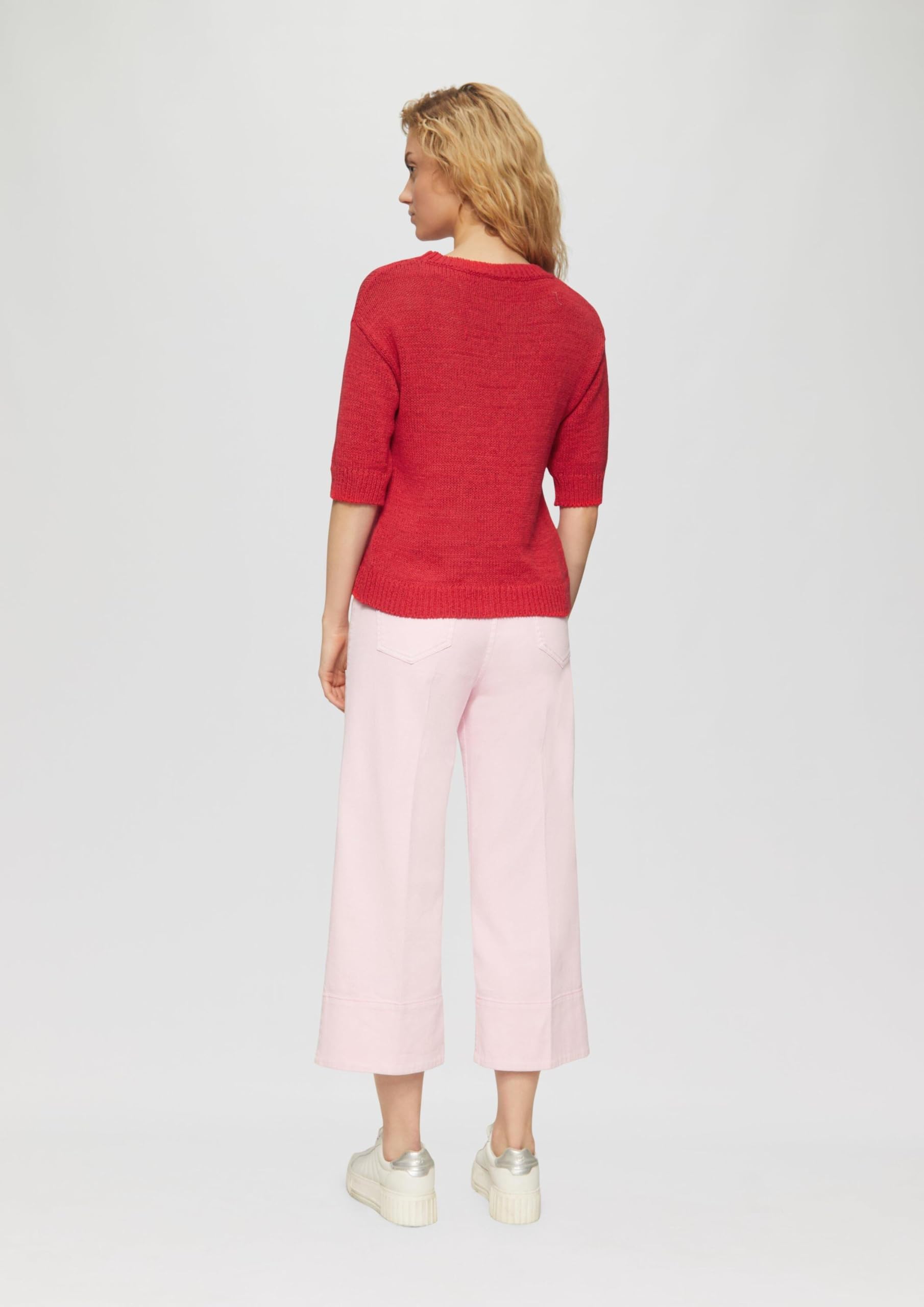 s.Oliver Strickpullover Bändchengarn 3/4-Arm Gr.40 leicht