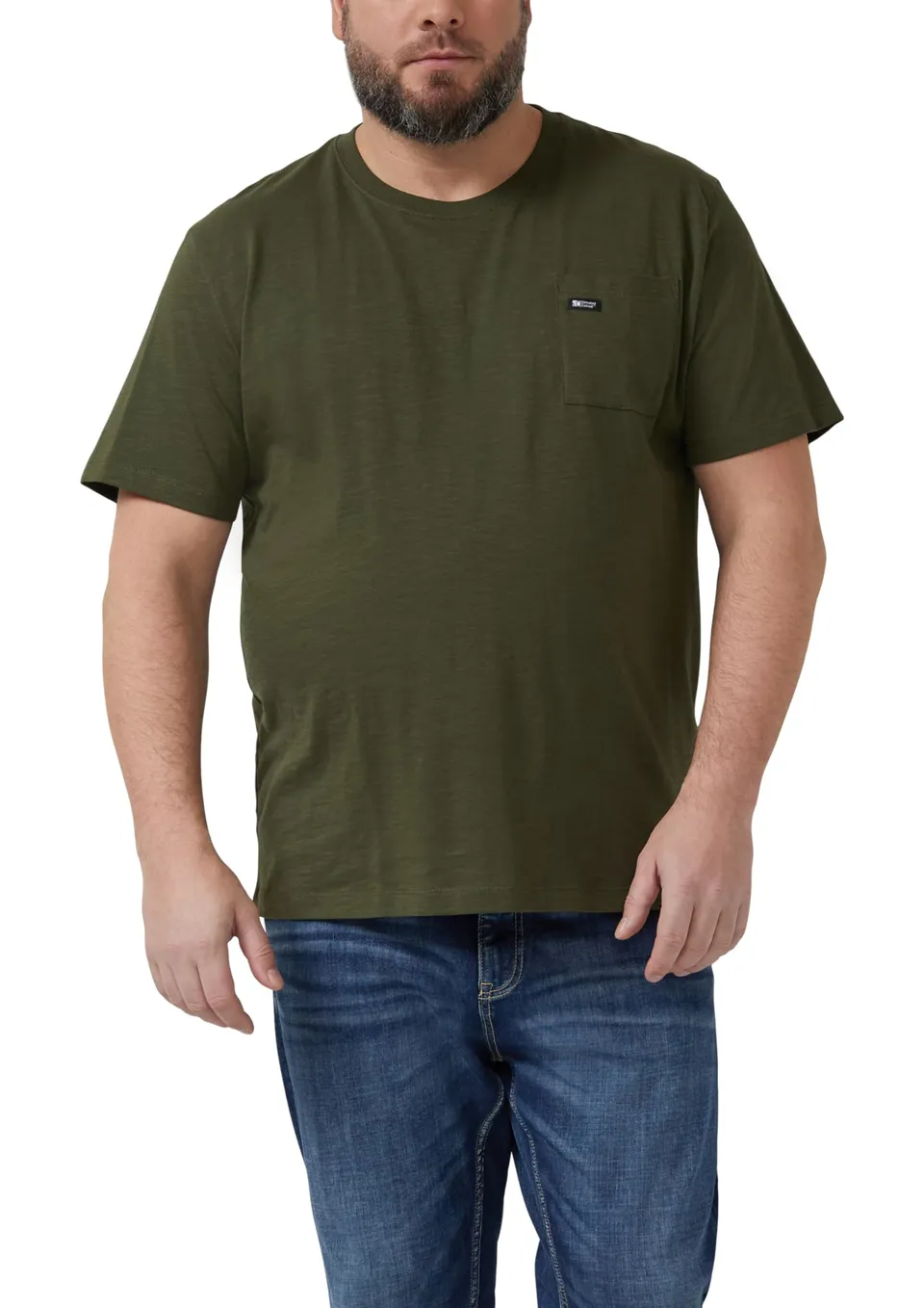 s.Oliver T-Shirt Flammgarn Brusttasche 5XL kurzarm