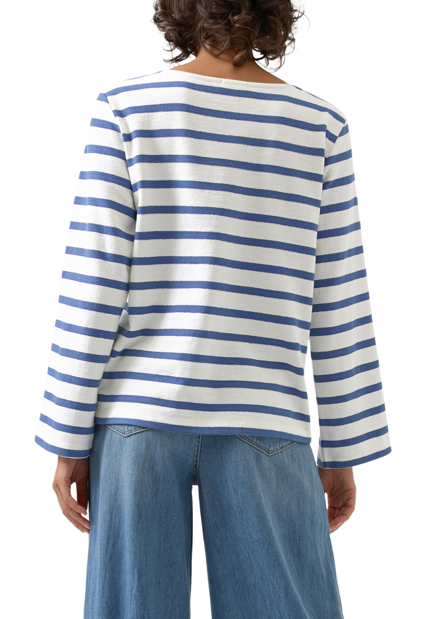 s.Oliver RED LABEL Sweatshirt blau Streifen Regular Fit