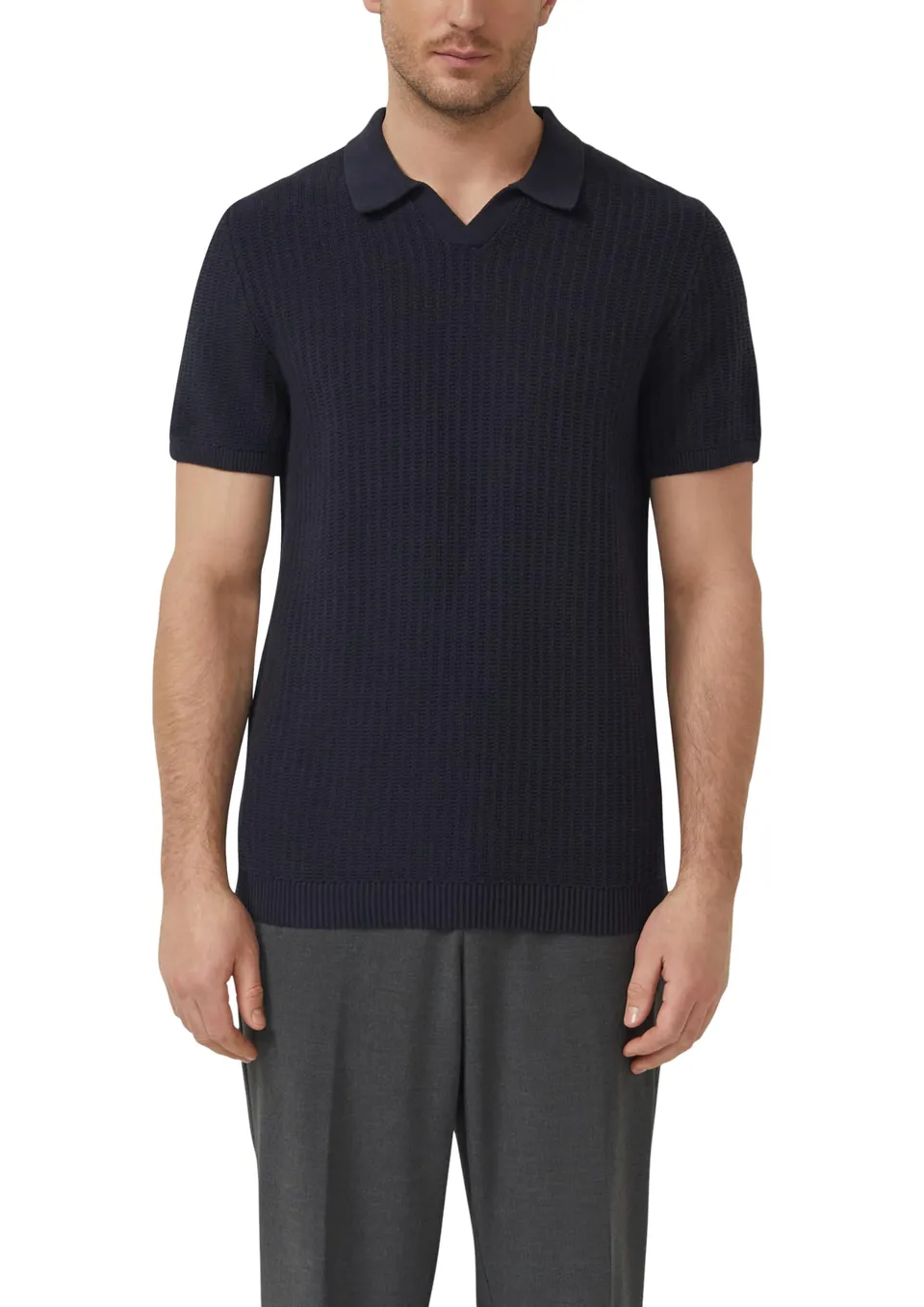 s.Oliver RED LABEL 2175275 Strickpolo Baumwolle navy L
