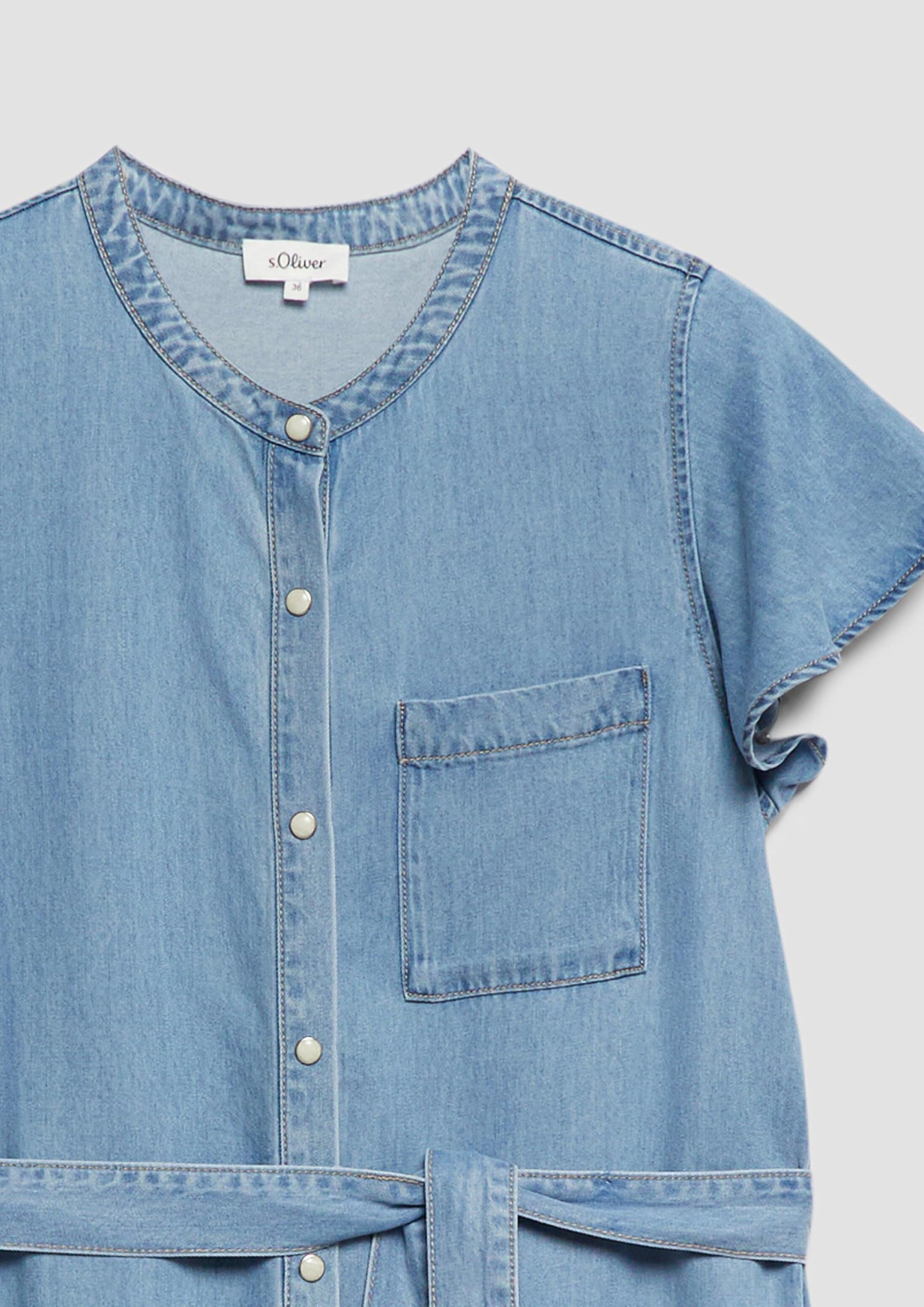 s.Oliver Red Label Midi-Denimkleid Gr.46 Lyocell