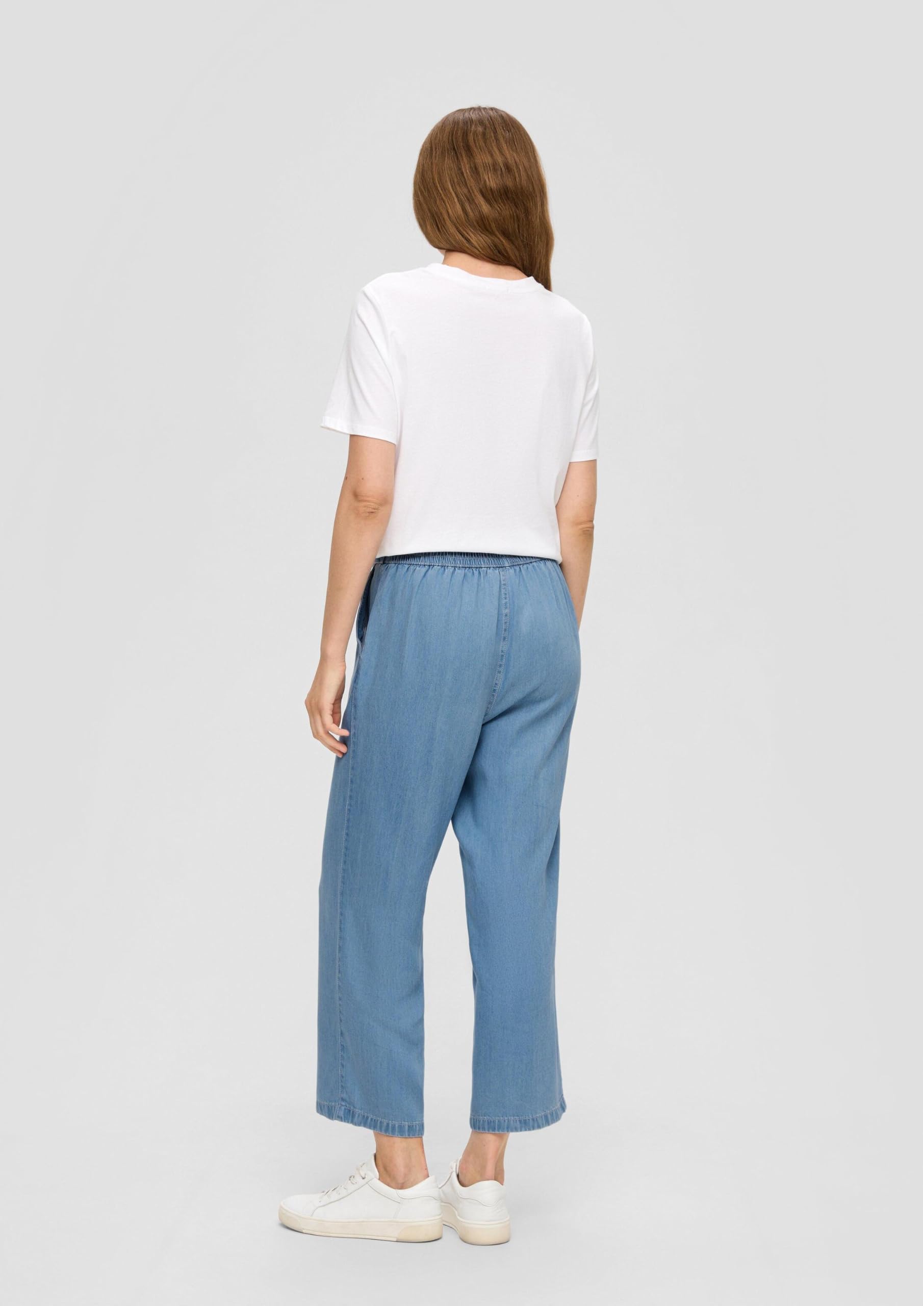 s.Oliver Red Label Culotte-Jeans Gr. 46 Wide Leg Lyocell