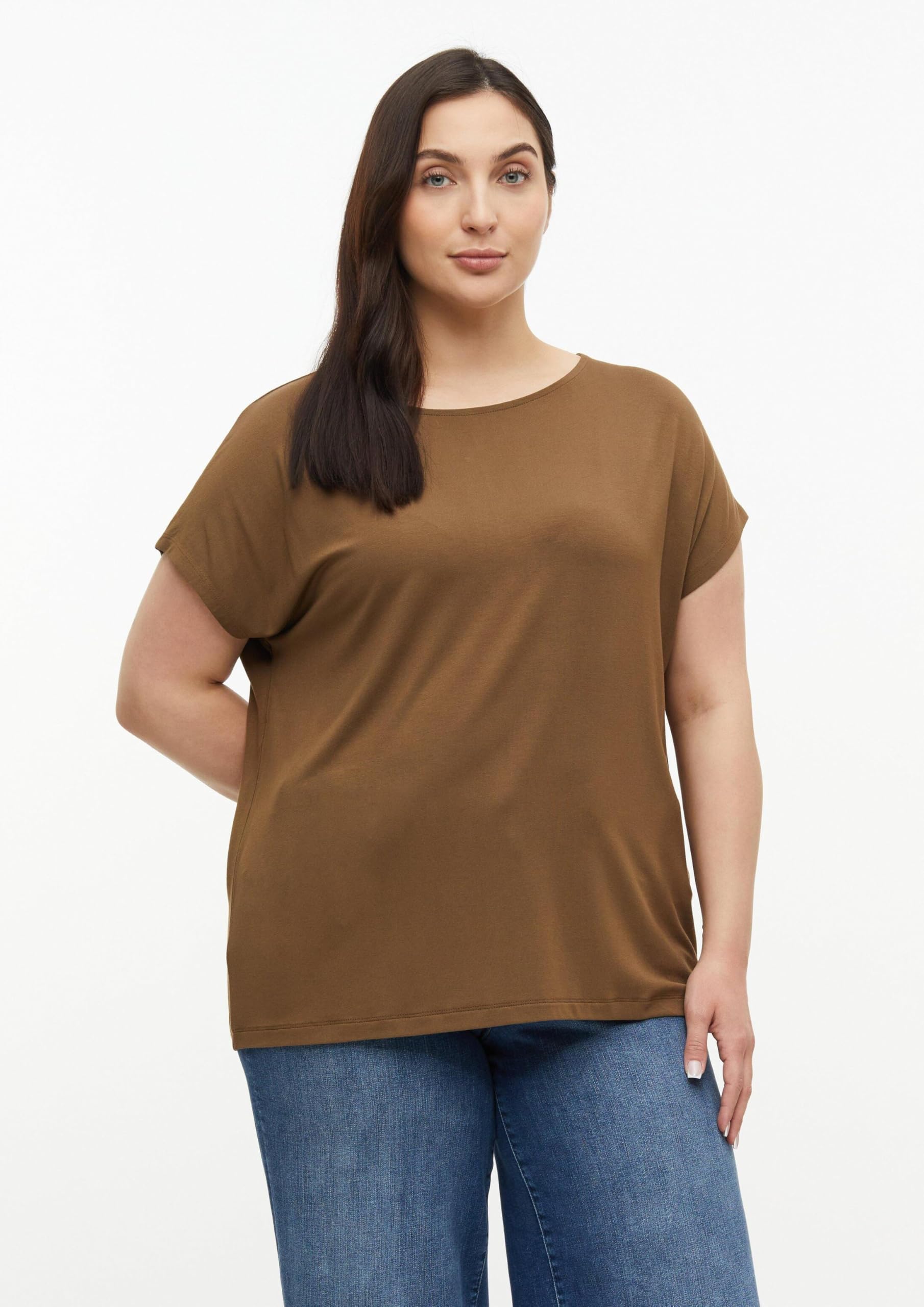 s.Oliver RED LABEL Jersey-Shirt T-Shirt überschnittene Schultern