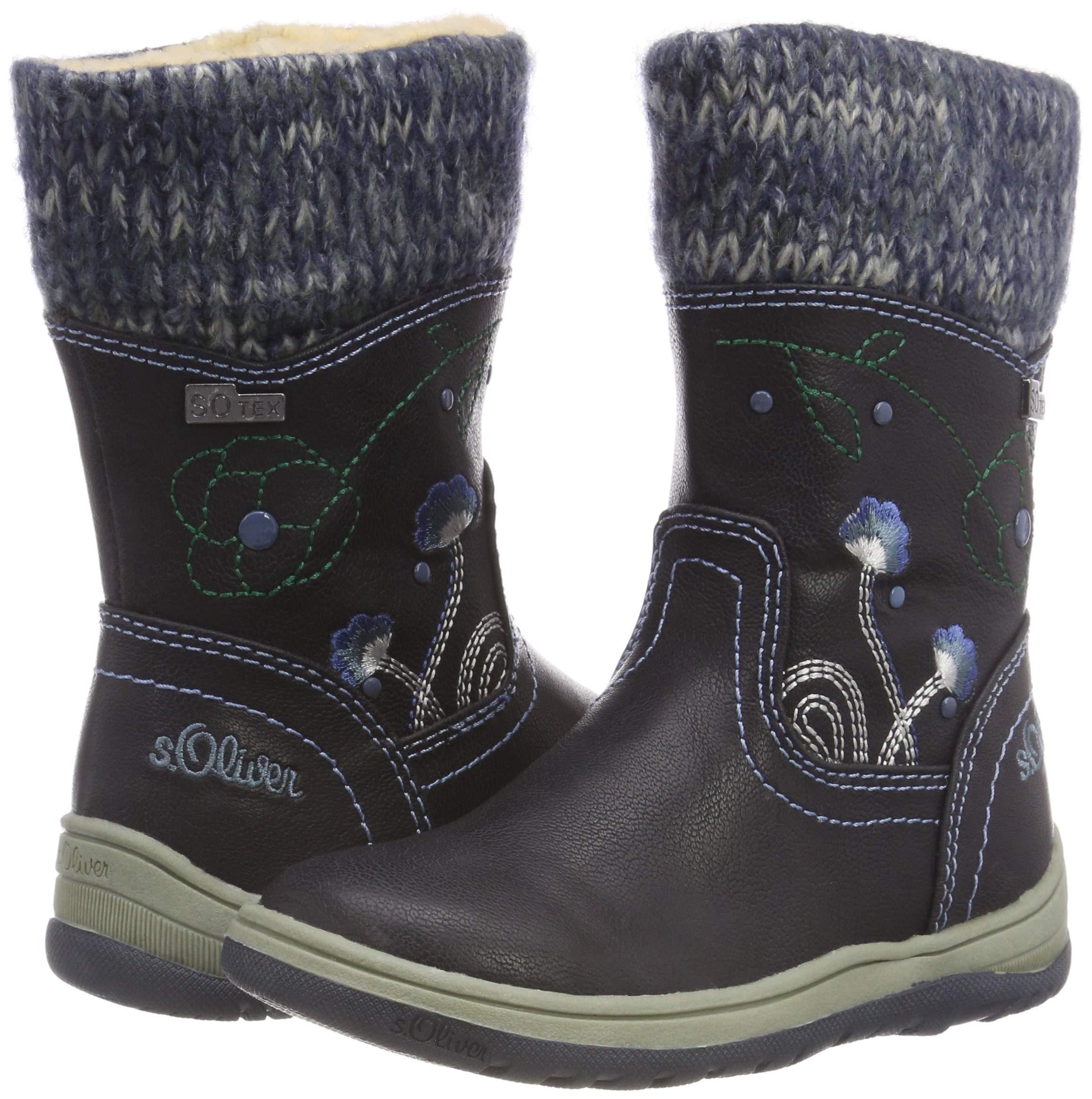 s.Oliver 36410-21 Mädchen Schneestiefel navy 25 EU