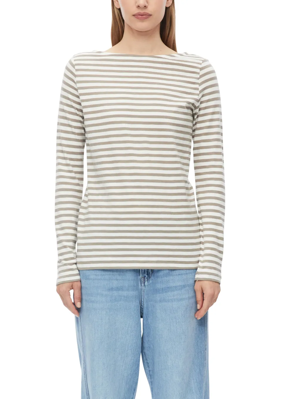 s.Oliver 2182446 Shirt Langarm gestreift Bordeaux