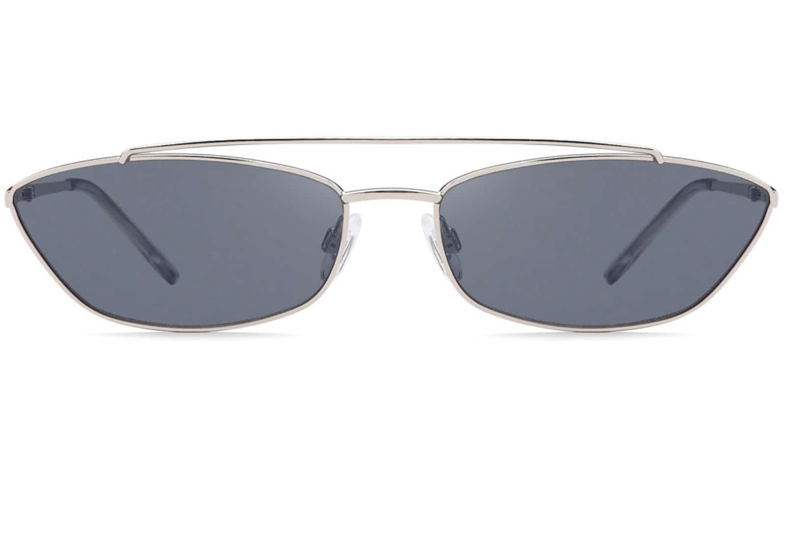 BEZLIT Cat Eye Sonnenbrille Schwarz Metallbügel UV400