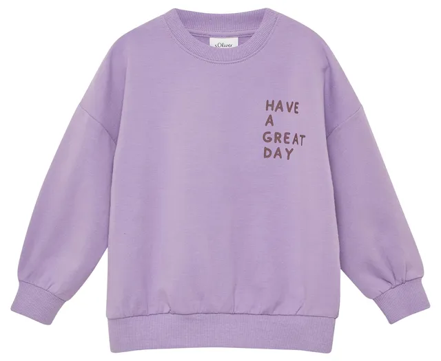 s.Oliver RED LABEL Oversized Sweatshirt Lilac 92-98