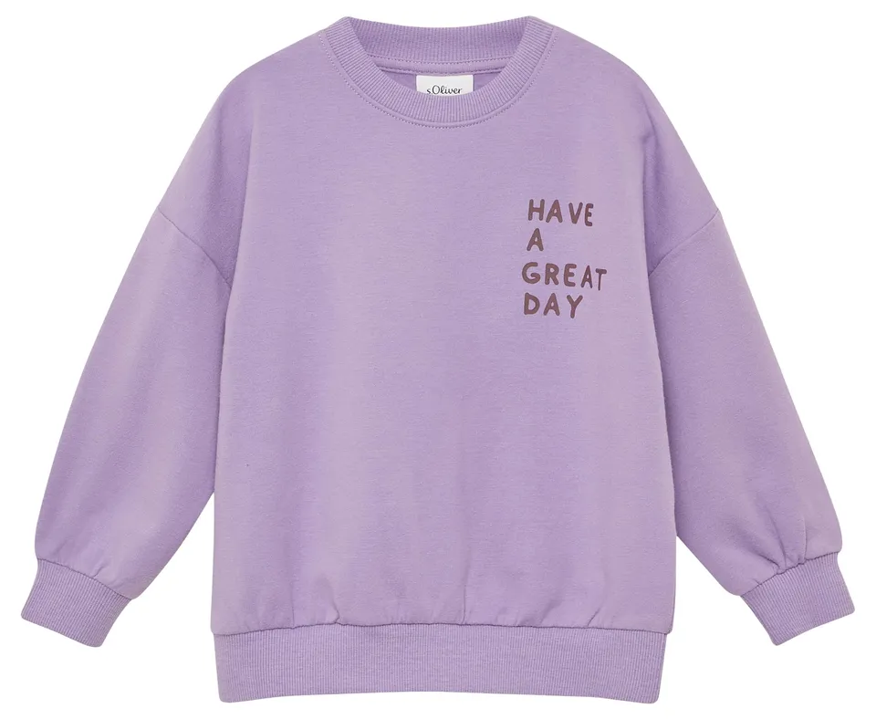 s.Oliver RED LABEL Oversized Sweatshirt Lilac 92-98
