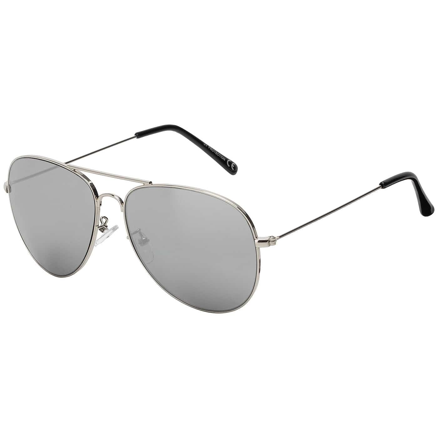 BEZLIT Piloten Sonnenbrille Rosa-Gelb verspiegelt UV400