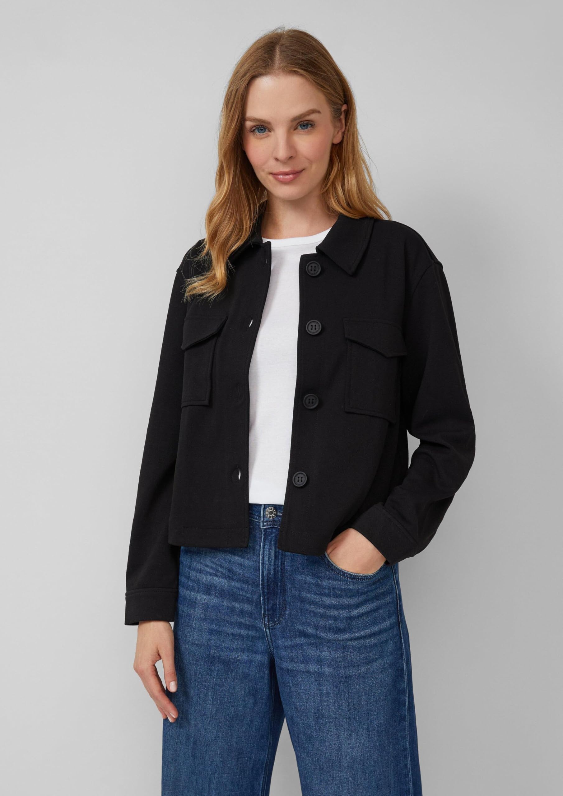 s.Oliver Interlock Jacke strukturiert Bordeaux 40
