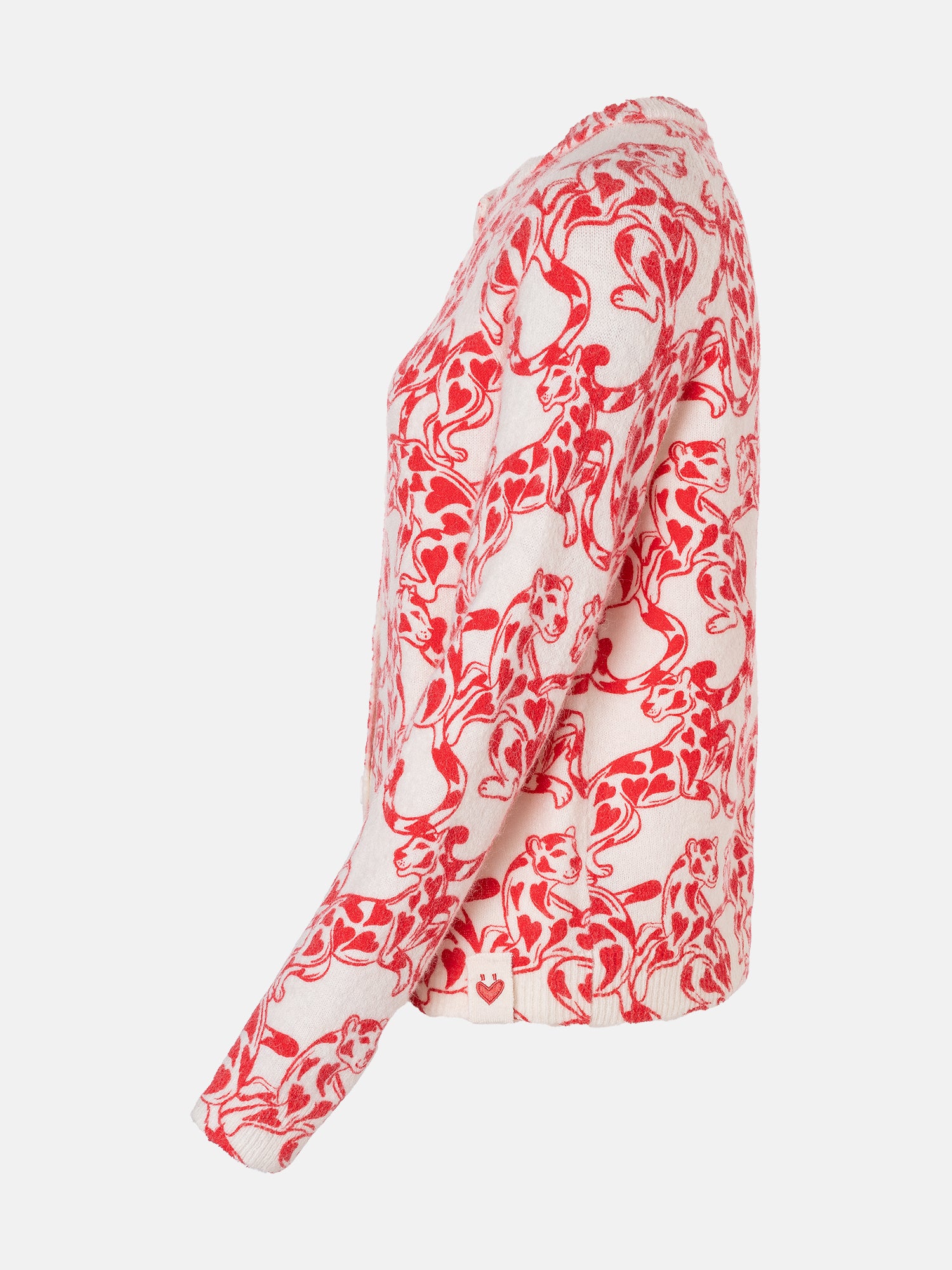 Lieblingsstück AitanaL Strickjacke offwhite Wollmix gemustert