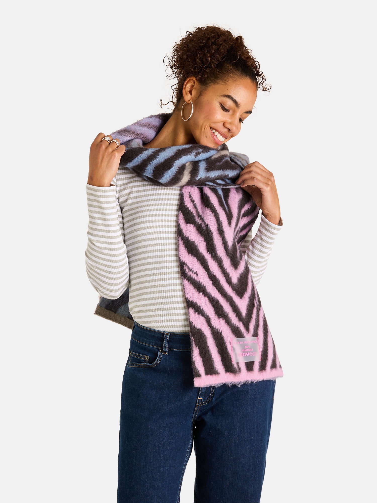 Lieblingsstück MadiL Jacquard-Strickschal fig lang