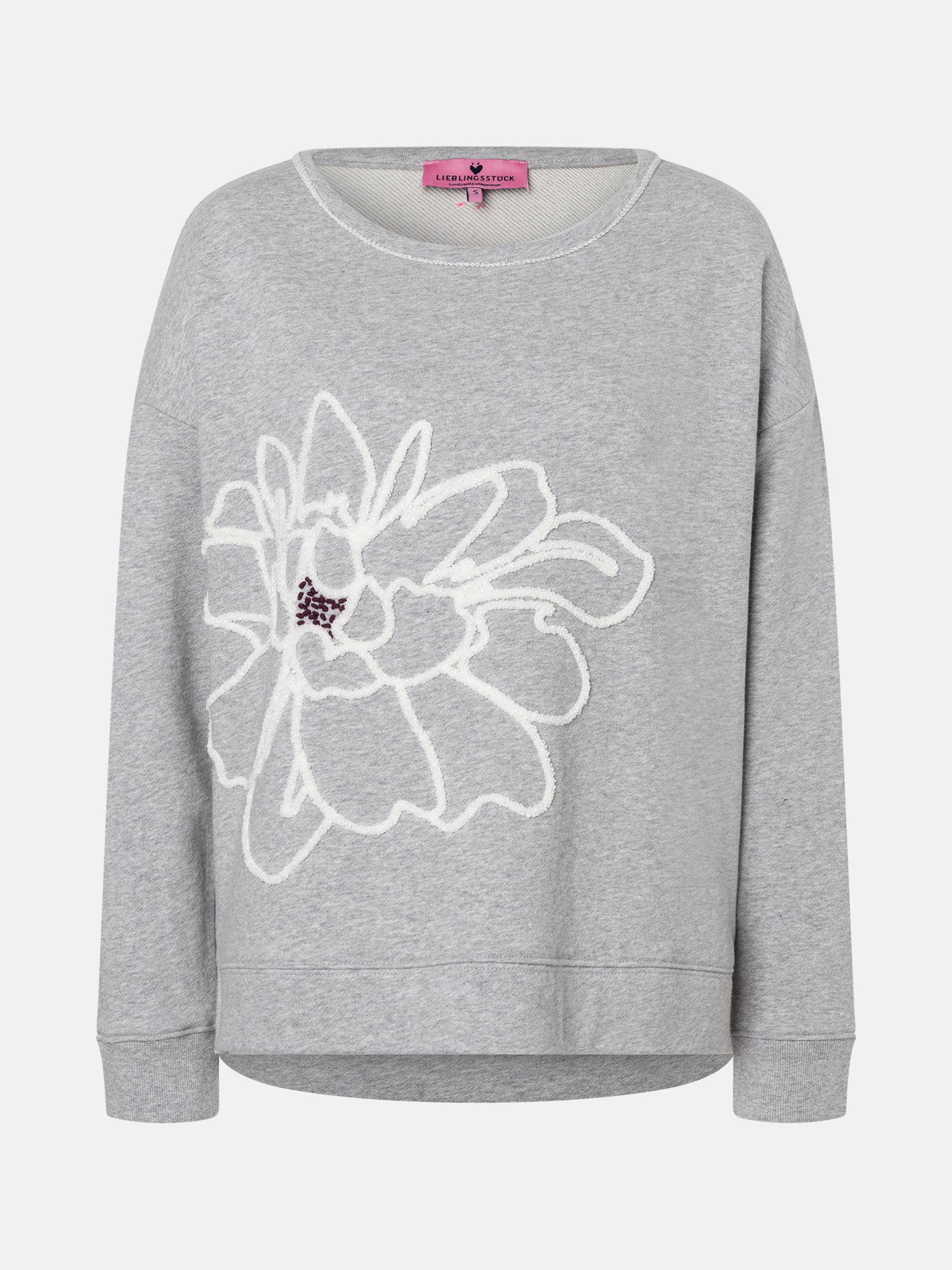 Lieblingsstück AjaL Sweatshirt Baumwollmix hellsilber