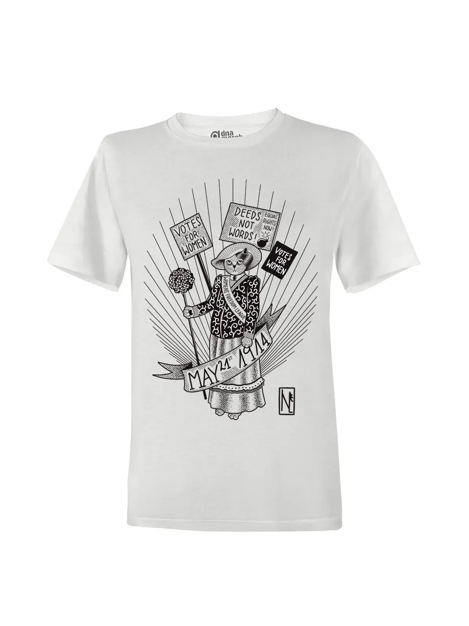 dna merch Suffragettes Right To Vote T-Shirt