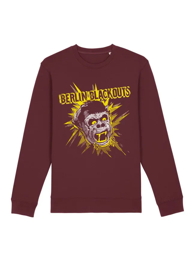 dna merch Berlin Blackouts Mad Gorilla Pullover Schwarz