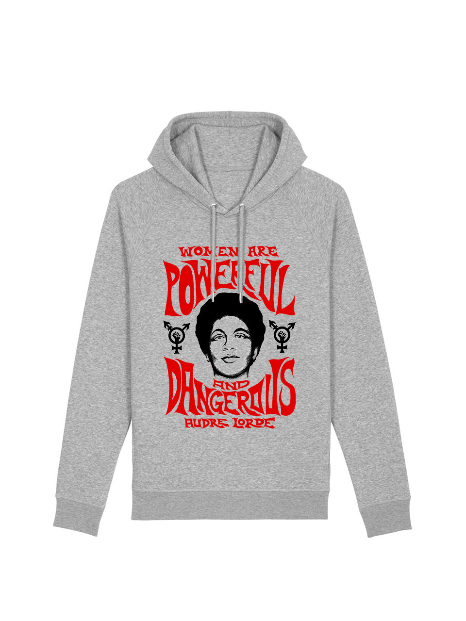 dna merch Powerful And Dangerous Audre Lorde Damen Hoodie Gelb