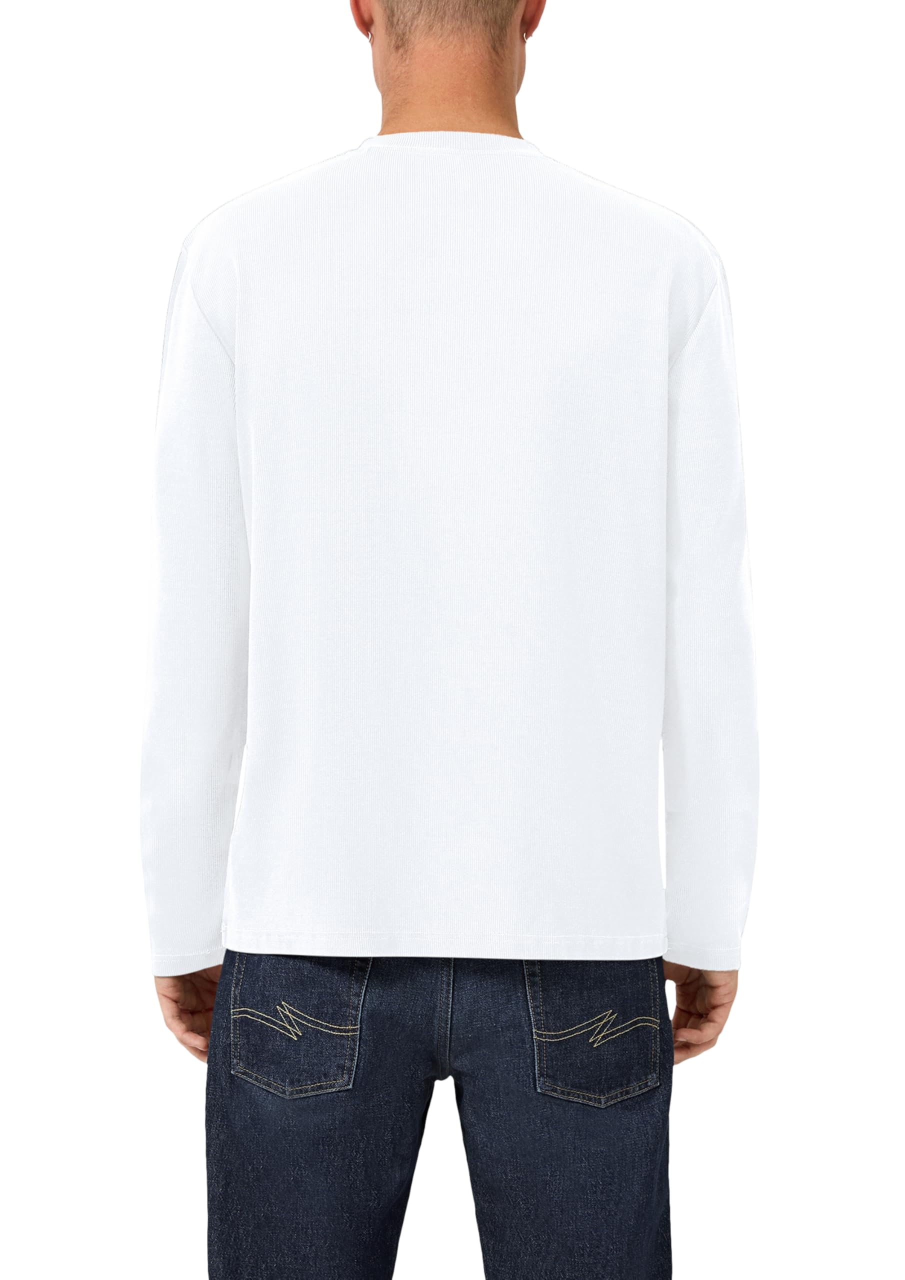 s.Oliver QS Henley-Longsleeve Rippstruktur L