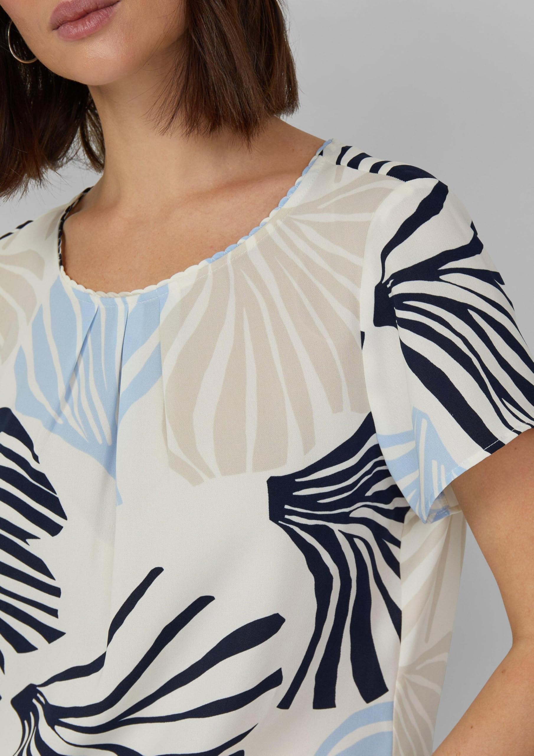 s.Oliver BLACK LABEL 2175066 Crêpe-Bluse Allover Print