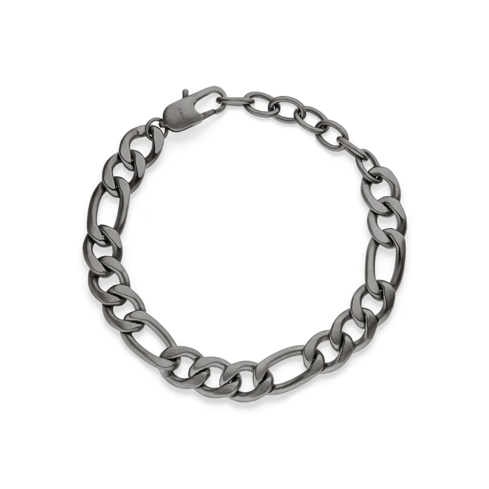 s.Oliver RED LABEL Bold Armband Edelstahl grau markant