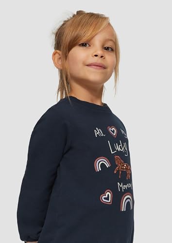s.Oliver Red Label Sweatshirt Glitzer Pailletten Baumwolle