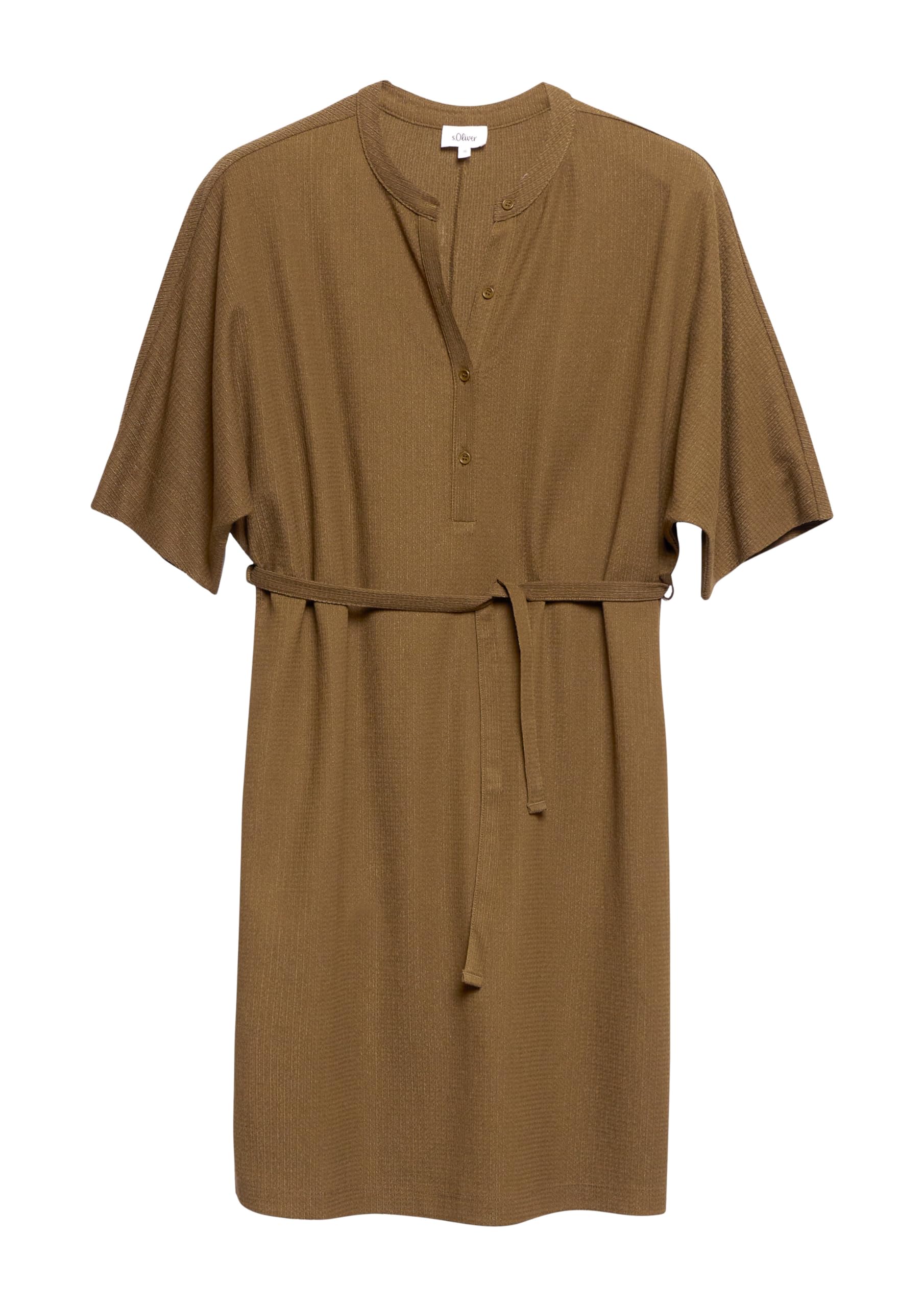 s.Oliver Red Label Jersey-Kleid Gürtel Knopfleiste