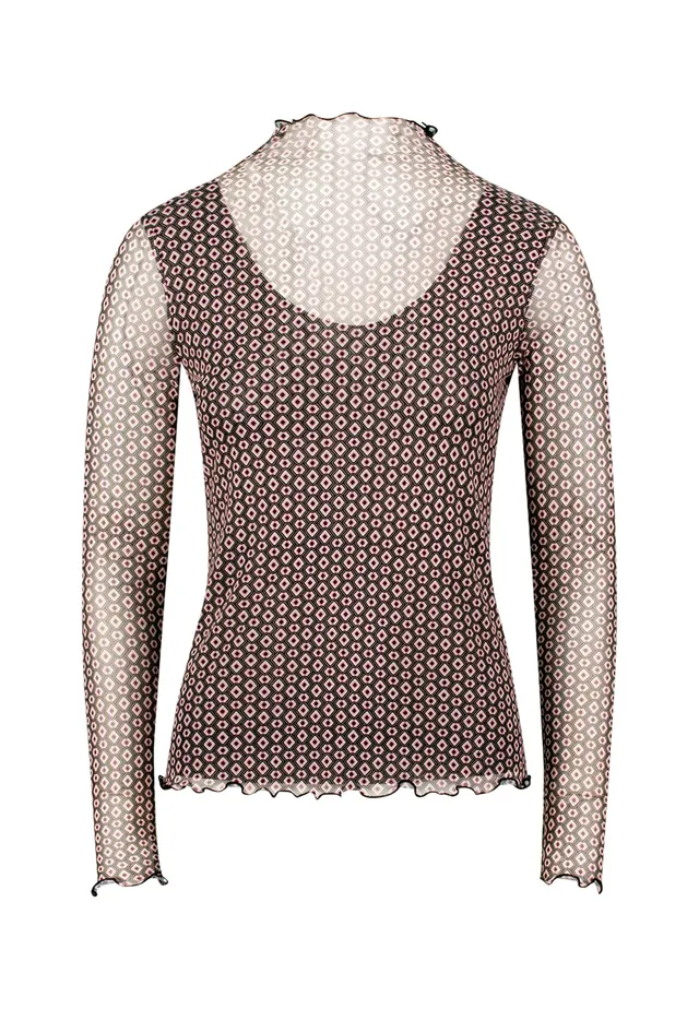 zero Mesh-Shirt Print Damen Gr. 40 grafisch