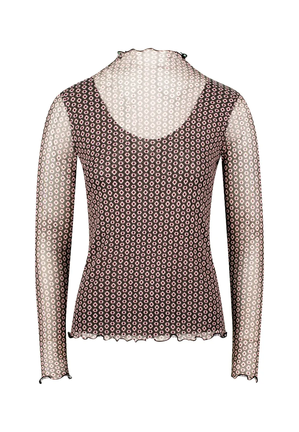 zero Mesh-Shirt Print Damen Gr. 40 grafisch