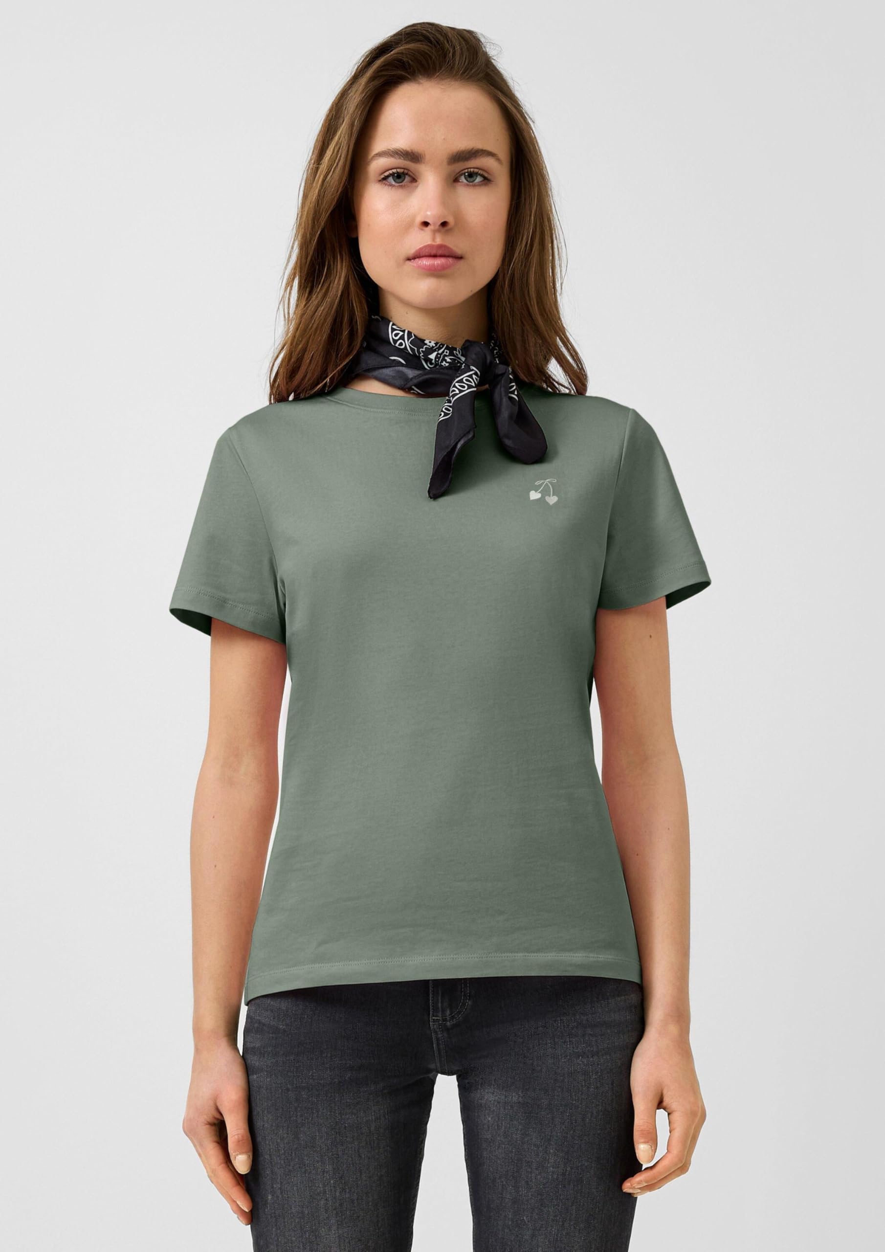 s.Oliver QS 2175254 T-Shirt Grün M Kurzarm