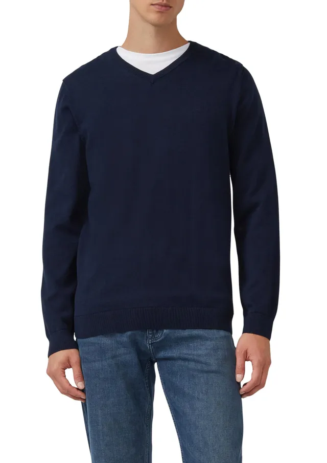 s.Oliver RED LABEL Herren Pullover V-Ausschnitt Regular Langarm