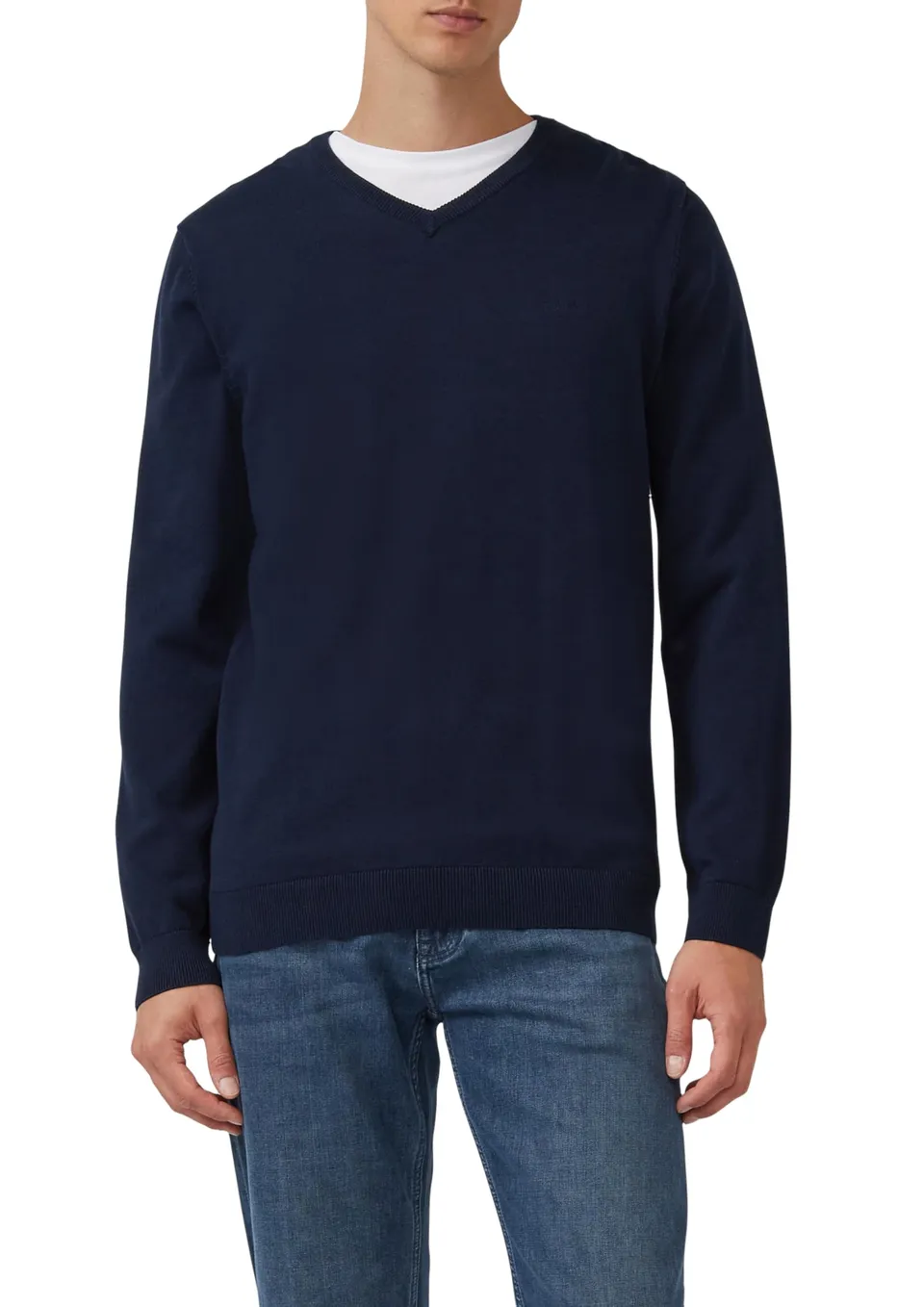 s.Oliver RED LABEL Herren Pullover V-Ausschnitt Regular Langarm