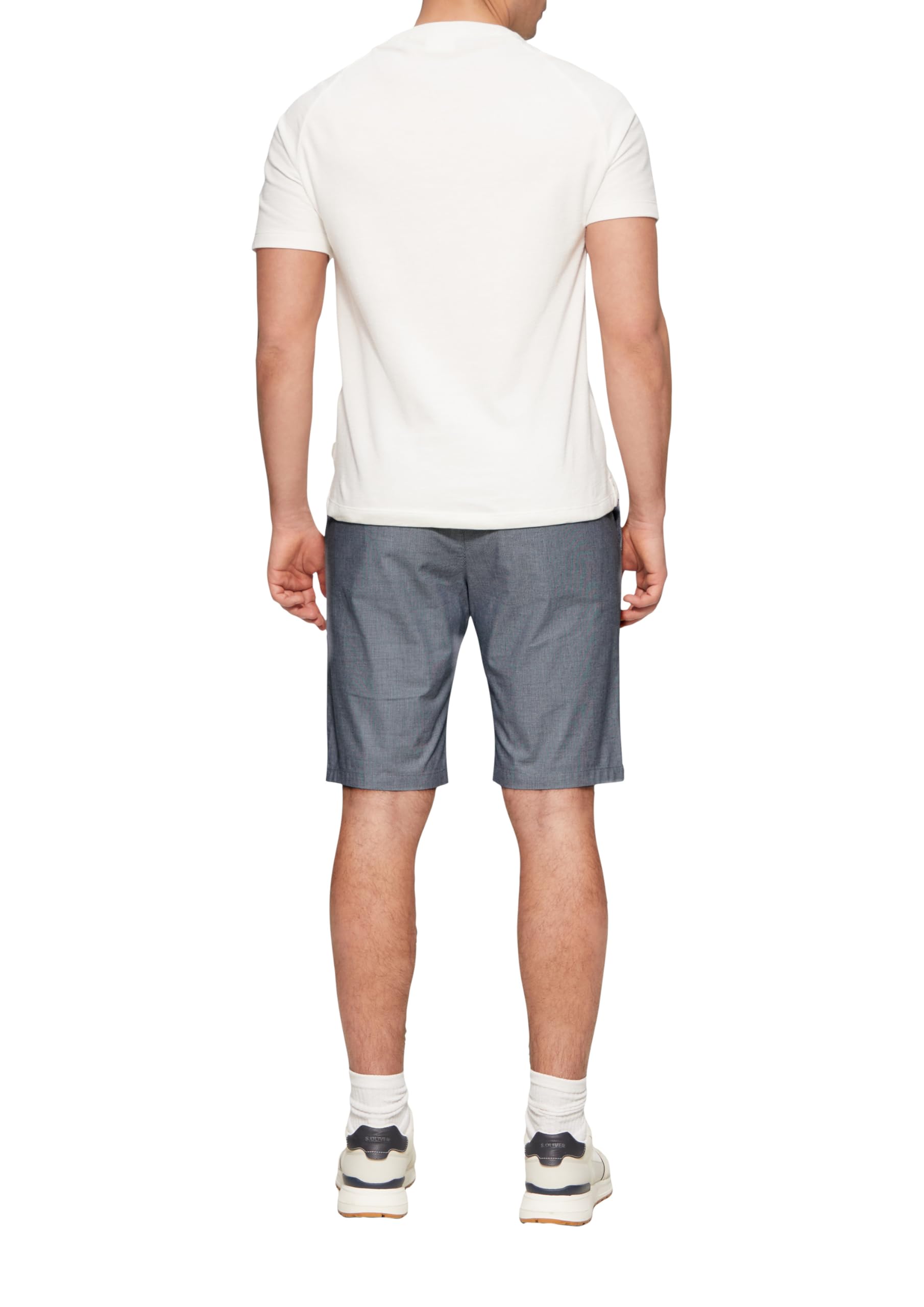 s.Oliver RED LABEL Chino-Shorts Baumwollstretch Bermuda 34 tiefblau