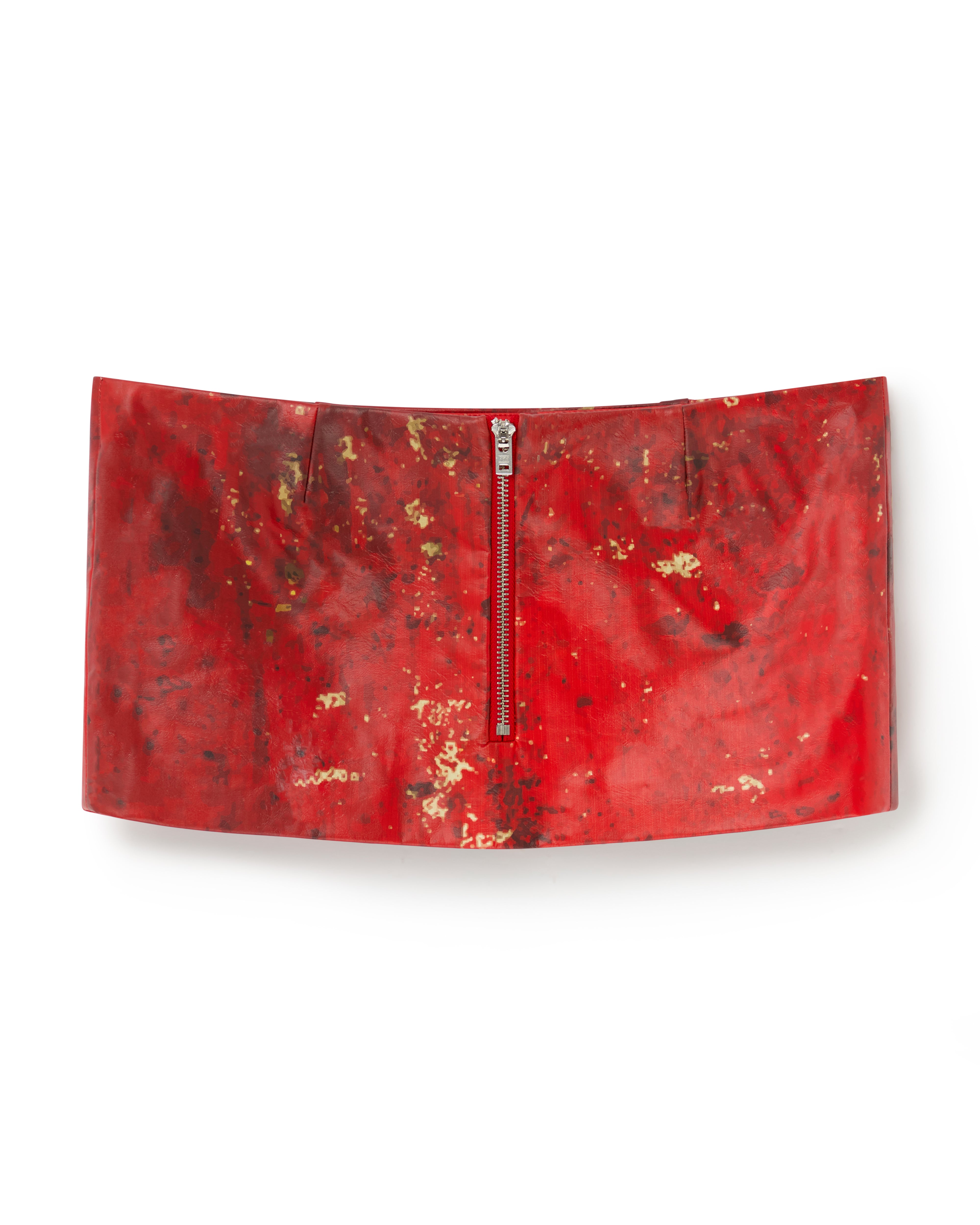 Mowalola 5 Star Flag Mini Skirt Minirock Bedruckt