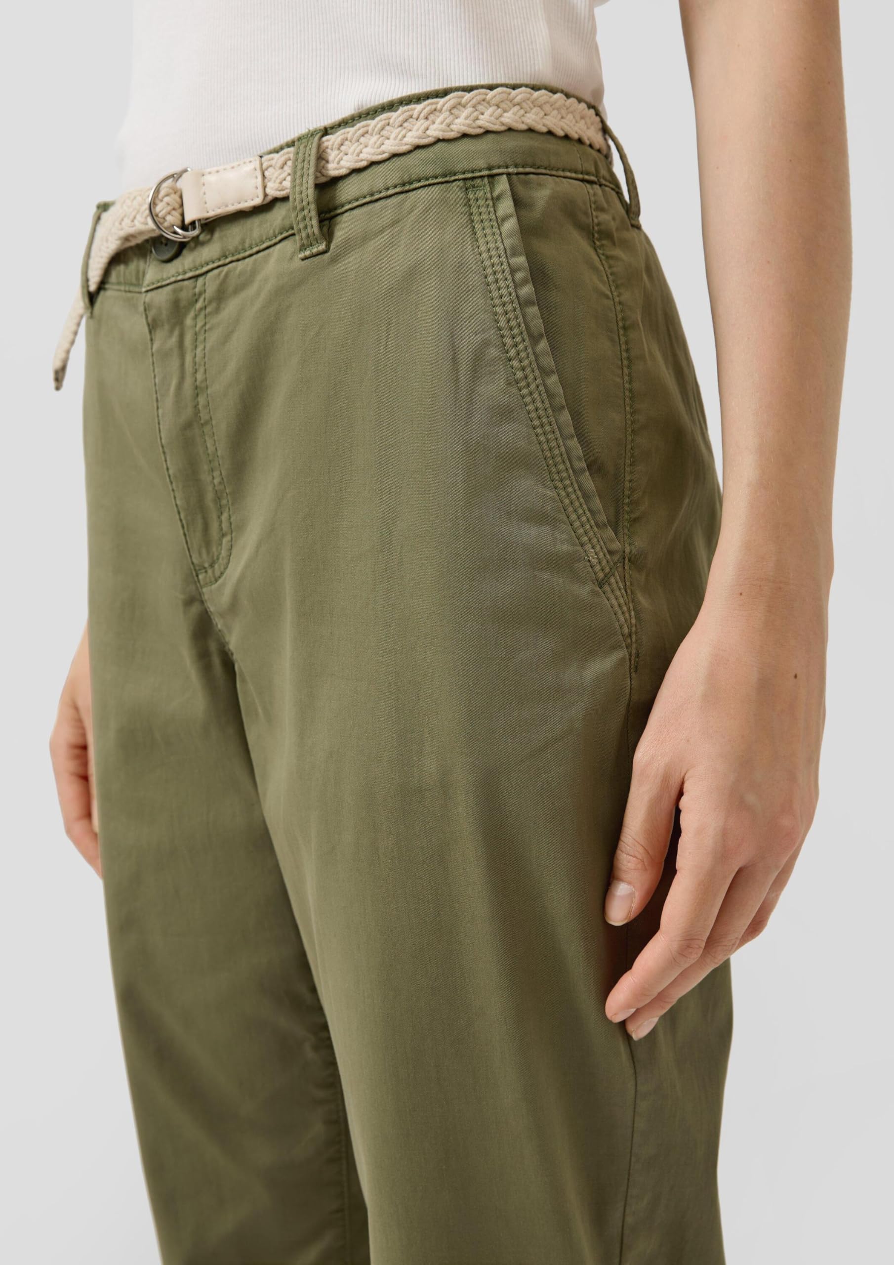 s.Oliver Junior Chino Hose beige Gr.34 mit Gürtel