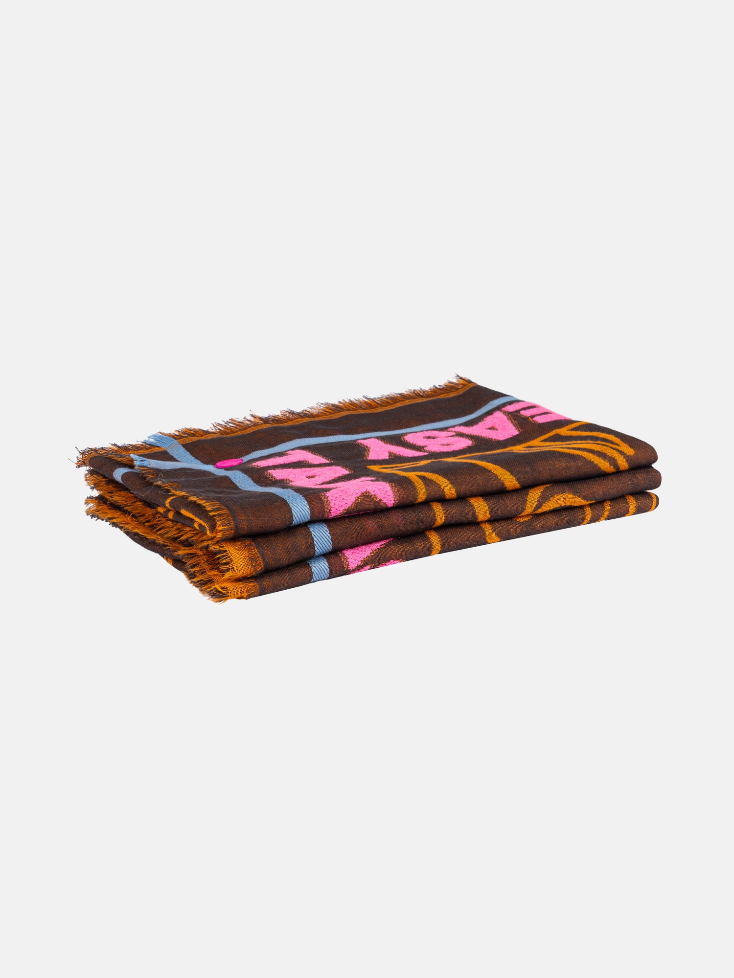 Lieblingsstück MadelaineL Tuch dark brown mit Wolle
