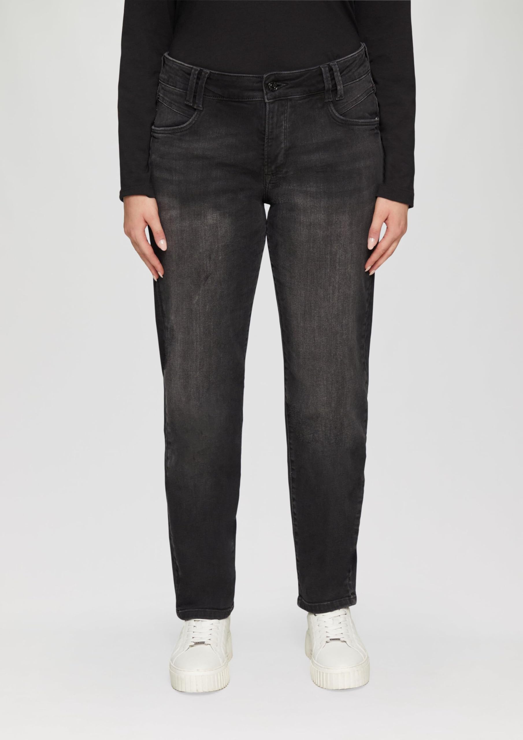 s.Oliver Red Label Curvy Fit Mid Rise Slim Tapered Leg Jeans