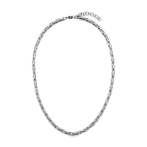 s.Oliver Königskette Halskette Armband Silber Edelstahl