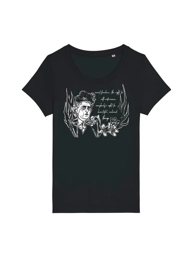 dna merch Frauen Freiheit Emma Goldman T-Shirt schwarz Bio
