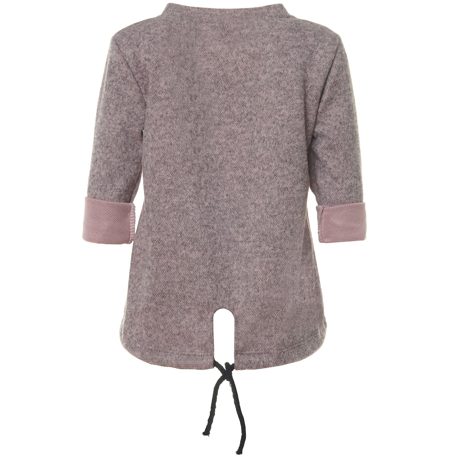BEZLIT Mädchen Pullover Pailletten Lippen Rosa 122