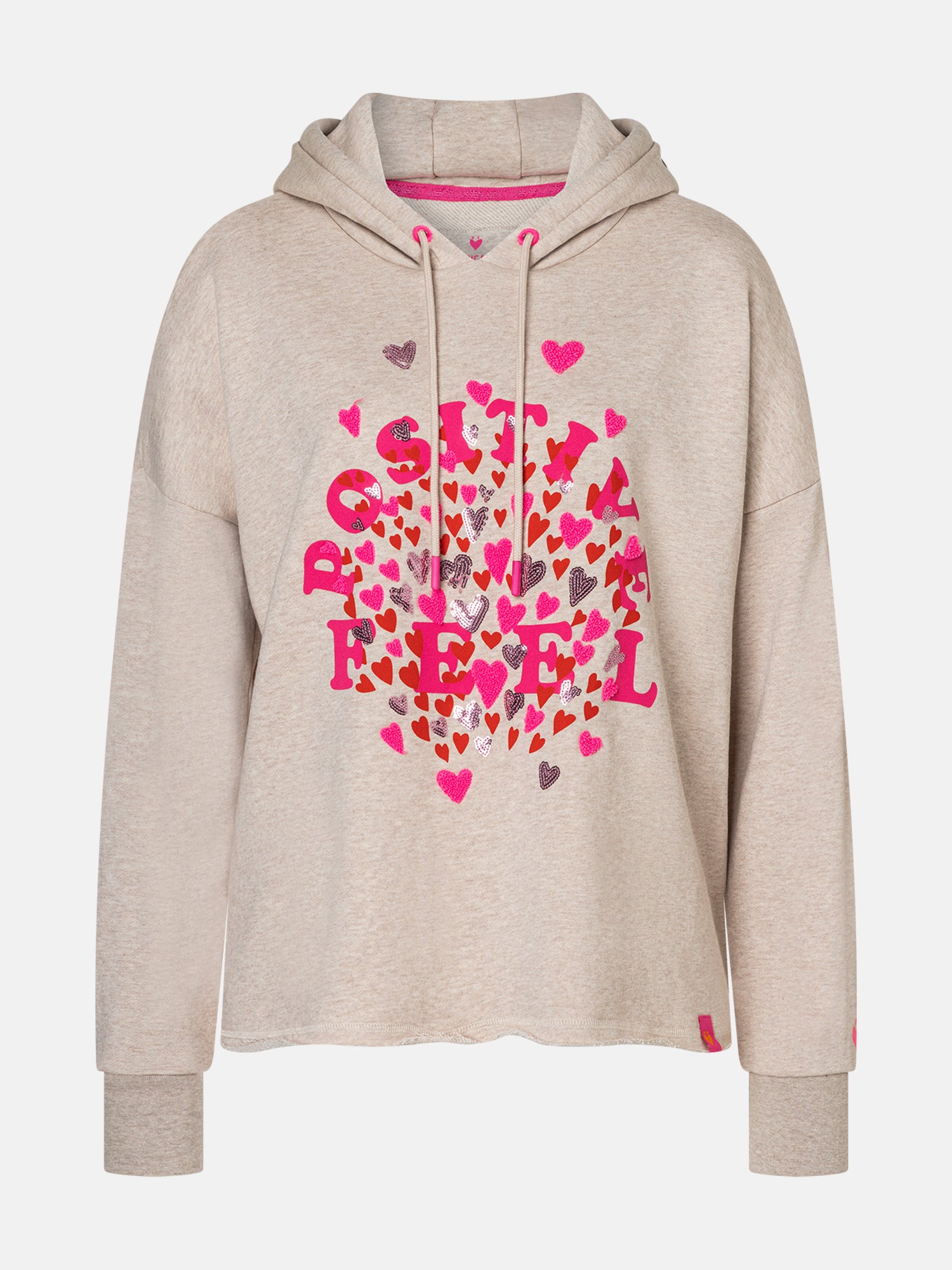 Lieblingsstück IzzyL Hoodie beige melange Baumwollmix