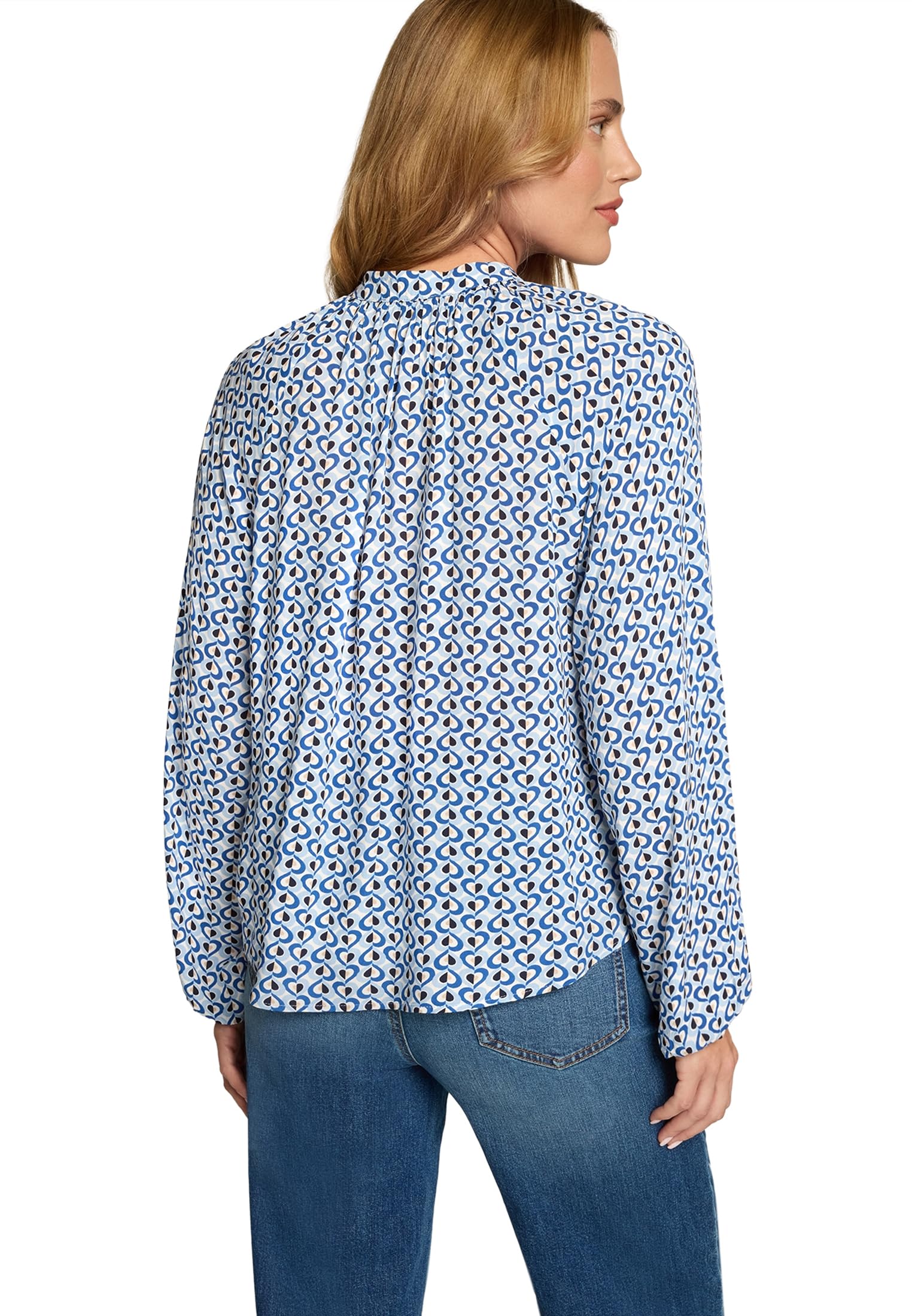 zero Bluse mit Grafikdruck Damen gemustert alltagstauglich