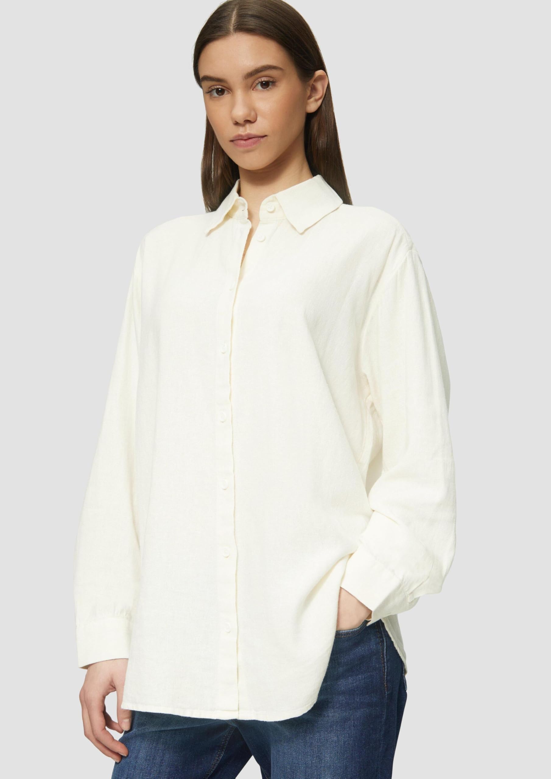 s.Oliver QS Bluse Langarm Leinen Damenbluse