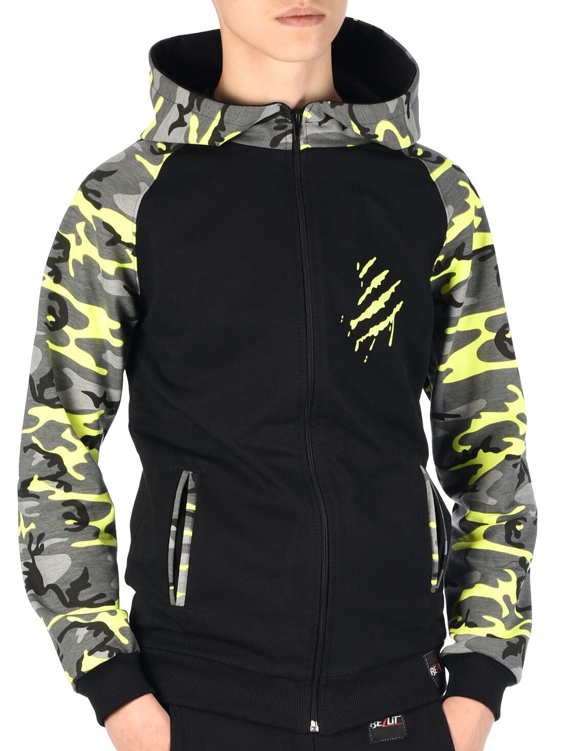 BEZLIT YES Sweatjacke mit Kapuze Gr. 122 Reißverschluss